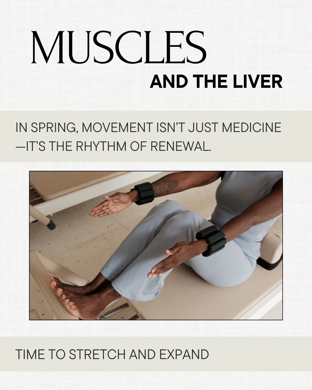 In Traditional Chinese Medicine (TCM), spring is the season of the Liver—the organ system that governs the smooth flow of Qi and is closely connected to the health of your muscles, tendons, and ligaments.
As nature begins to stretch and grow, your body wants to do the same. But if Liver Qi is stuck, you might feel:
⚡ Tight muscles
😣 Stiff joints
😤 Irritability or mood swings
🌫 Fatigue or foggy thinking
💚 Healthy Liver Qi = Flexible Muscles + a Calm Mind
When the Liver is balanced, muscles stay supple and responsive, movement feels easy, and emotions flow instead of getting bottled up.
✨ Support your muscles and your Liver this spring:
✔ Gentle stretching (especially in the morning)
✔ Movement like walking, yoga, or Qi Gong
✔ Acupuncture or bodywork to release tension
✔ Leafy greens and sour foods to nourish Liver function
Spring is a time to move freely, grow boldly, and reconnect with your strength—inside and out. 🌿
#TCM #SpringHealth #LiverQi #MuscleHealth #ChineseMedicine #SeasonalWellness #StretchAndFlow