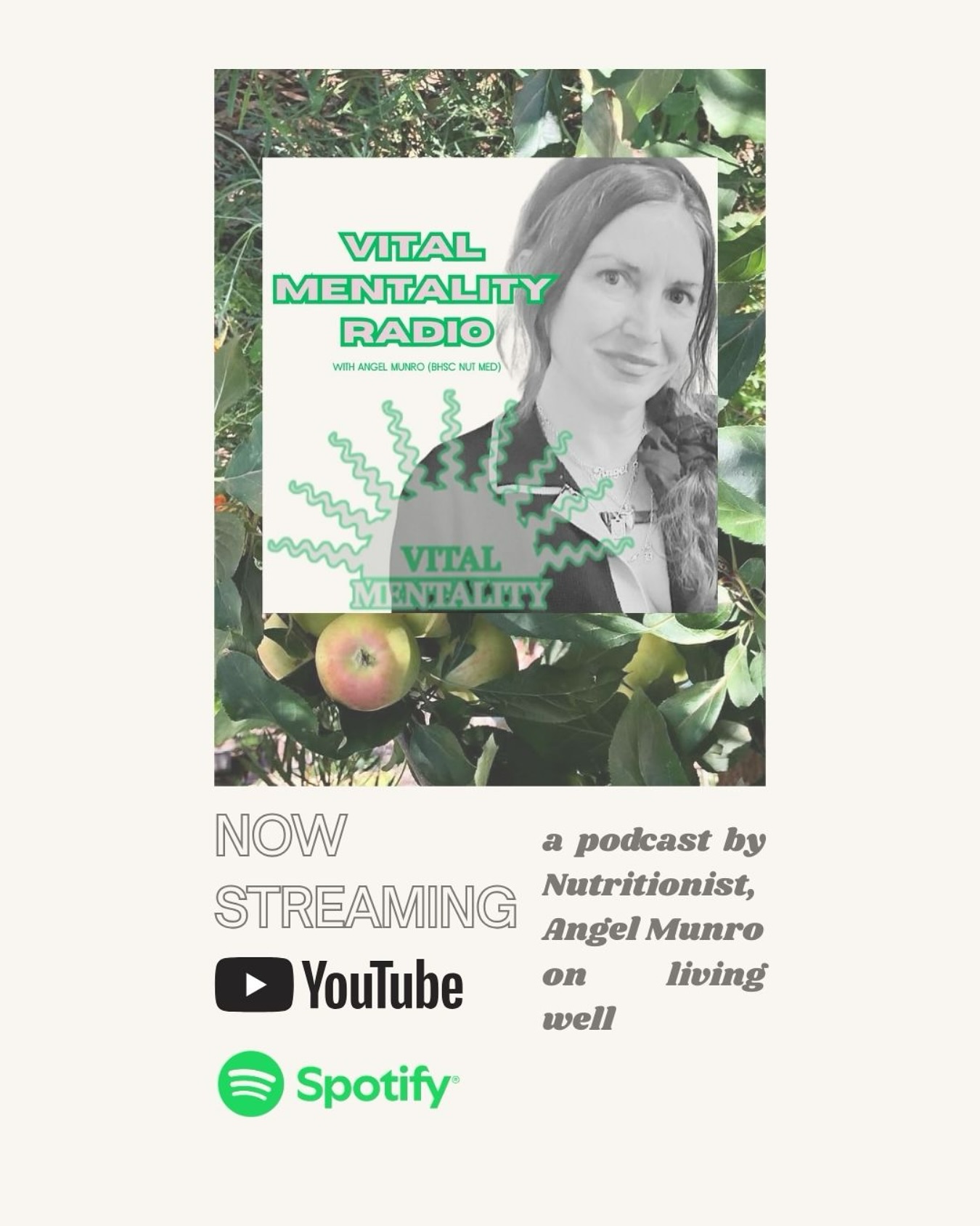 My new podcast Vital Mentality Radio now streaming on YouTube & Spotify. If you enjoyed my longer form videos that I used to do on here…except more of the same, me unpacking health topics from a holistic perspective. Looking at ways to live well with little fuss.
Links in bio 🙌