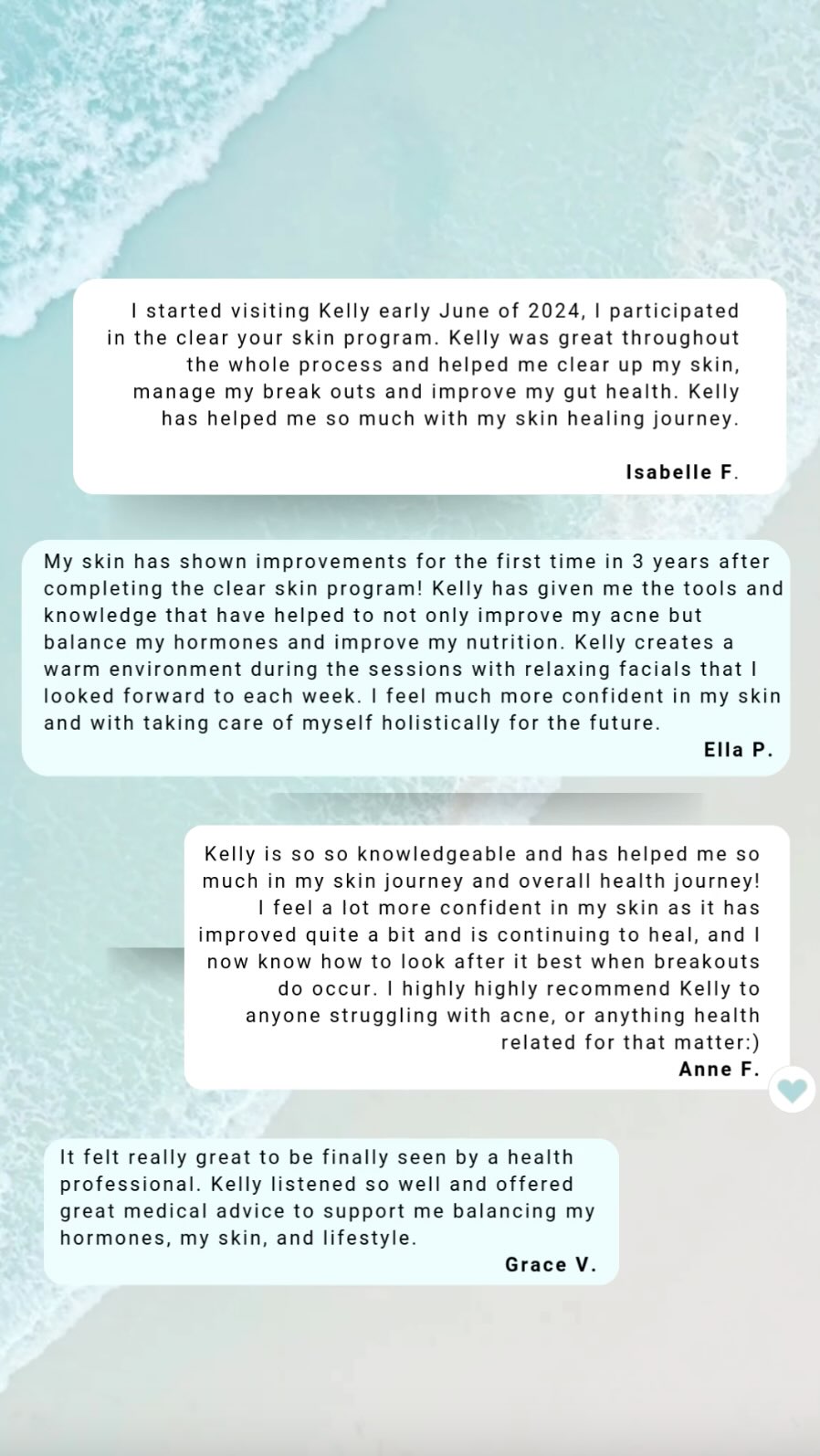 Always appreciate hearing how the work we’re doing is making a difference 🤍 🙌
Every journey looks a little different, but the goal is always the same — helping you feel better in your own skin.
#clientreview #clienttestimonial #clientfeedback #testimonialtuesday #clientlove #customerreview #feedback #wellnessjourney #healthylifestyle #selfcare #wellness #healingjourney #skincare #holistichealth #naturalwellness