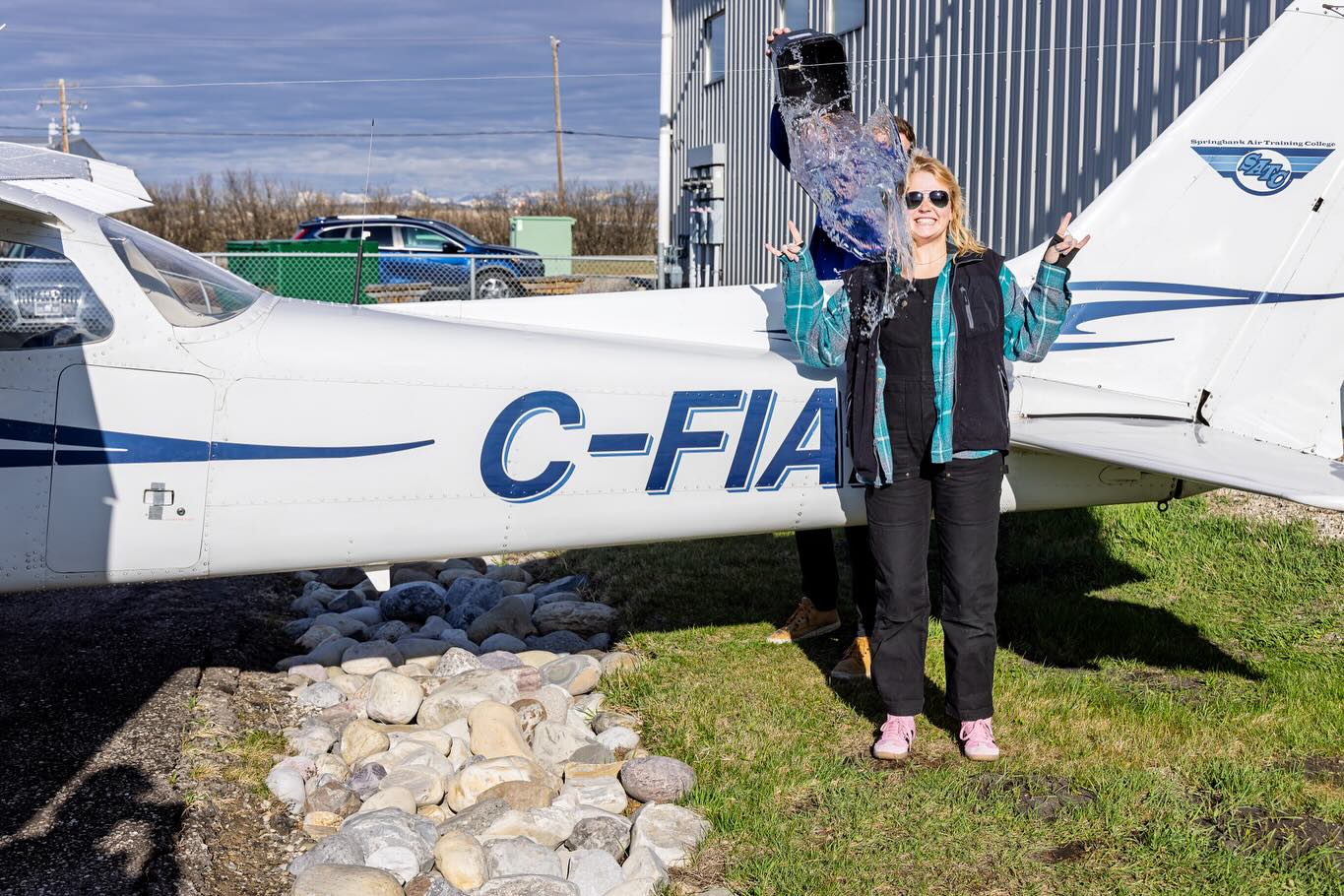 Breanna took to the skies by herself for the first time today! Congratulations @brekendo 🎉 📸 @skpaviation