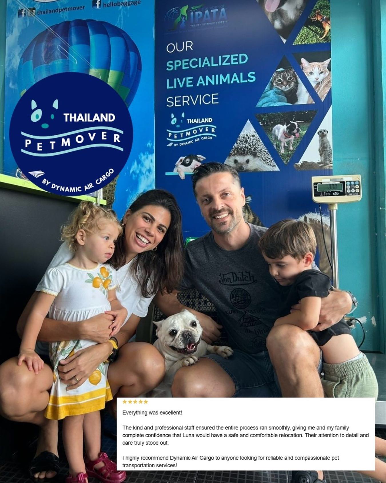 🇹🇭 🛫 🇧🇷
A quick ‘See you later’ by Luna and her family before their flight to Sao Paolo. They’ve all reunited safely and thank you her pawrents’ for their kind words 😊
——————————————————
🐶 Thailand Pet Mover
🐱 Where Pet Lover Meets Pet Mover
🐰 Inquire via LINE: @thailandpetmover
🐯 Or Email: service@dynamicaircargo.com
🐹 Our DMs are not monitored
🐷 A trade mark service managed by Dynamic Air Cargo, a member of IPATA and IATA.
——————————————————
Please make sure you contact direct to our customer service team
#bangkok #traveller #importer #exporters #animals #thailandpetmover #petrelocationservices #petrelocation
#animallovers #pet #petmoverthailand #petshipping #dynamicaircargo #thailandpetrelocation #petrelocationthailand
#worldwideshipping #petmover #petlover #cats #doglover #ขนส่งสัตว์เลี้ยงไปต่างประเทศ #หมา #แมว #ขนส่งสัตว์เลี้ยง #doglovers #dogs #pets #petboarding