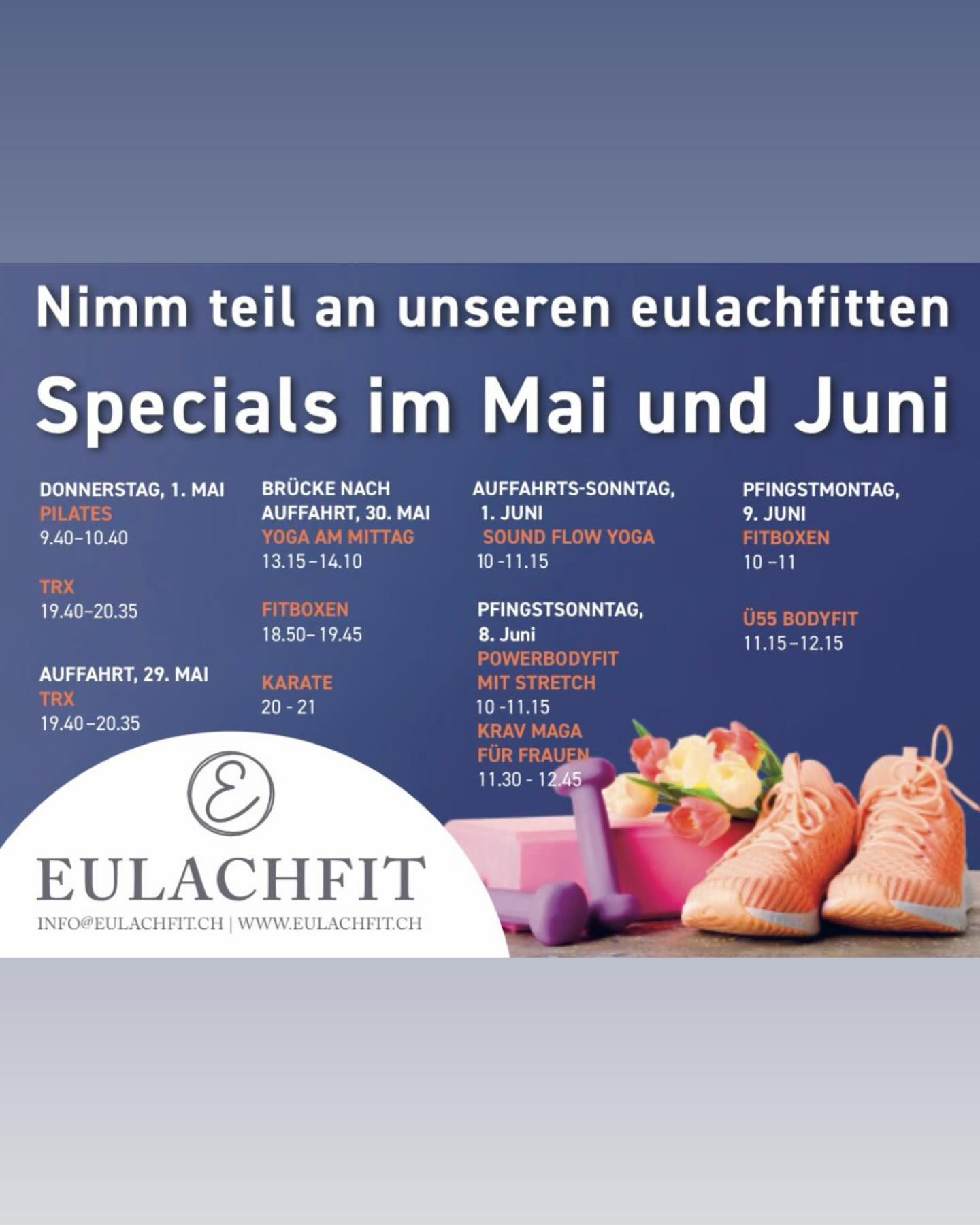 #eulachfit #gruppenfitness #tanz #Yoga #karate #elgg #fitbox #TRX #pilates #power #fitness