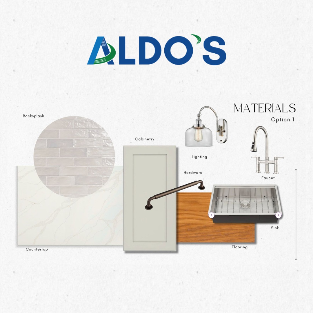 🌟 Material Selection in Progress! 🌟
We're thrilled to be in the exciting phase of selecting materials and designs for our latest remodel project. From luxurious countertops to durable flooring, every detail matters. Stay tuned for updates and sneak peeks of the transformation! #HomeRenovation #MaterialSelection #Aldo'sRC