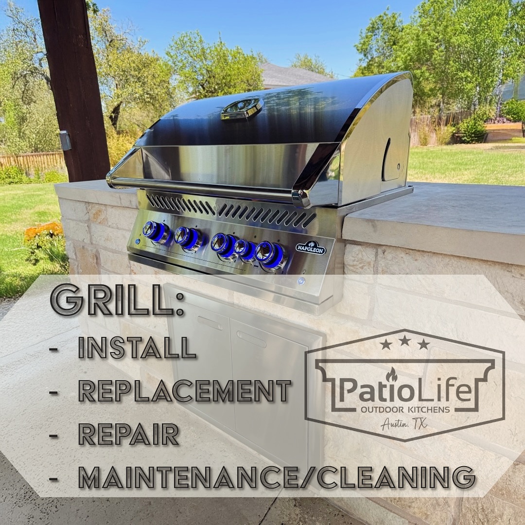 Is your grill not cutting it anymore? We install, replace, repair, and maintain built-in grills — so your outdoor kitchen stays ready for every cookout.
Message us to schedule a service or get a quote.
#OutdoorKitchen #GrillInstallation #GrillReplacement #AustinTX #RoundRockTX #PatioLife #TexasBackyard #BBQReady #GrillRepair #OutdoorLiving #CustomPatio #BuiltInGrill