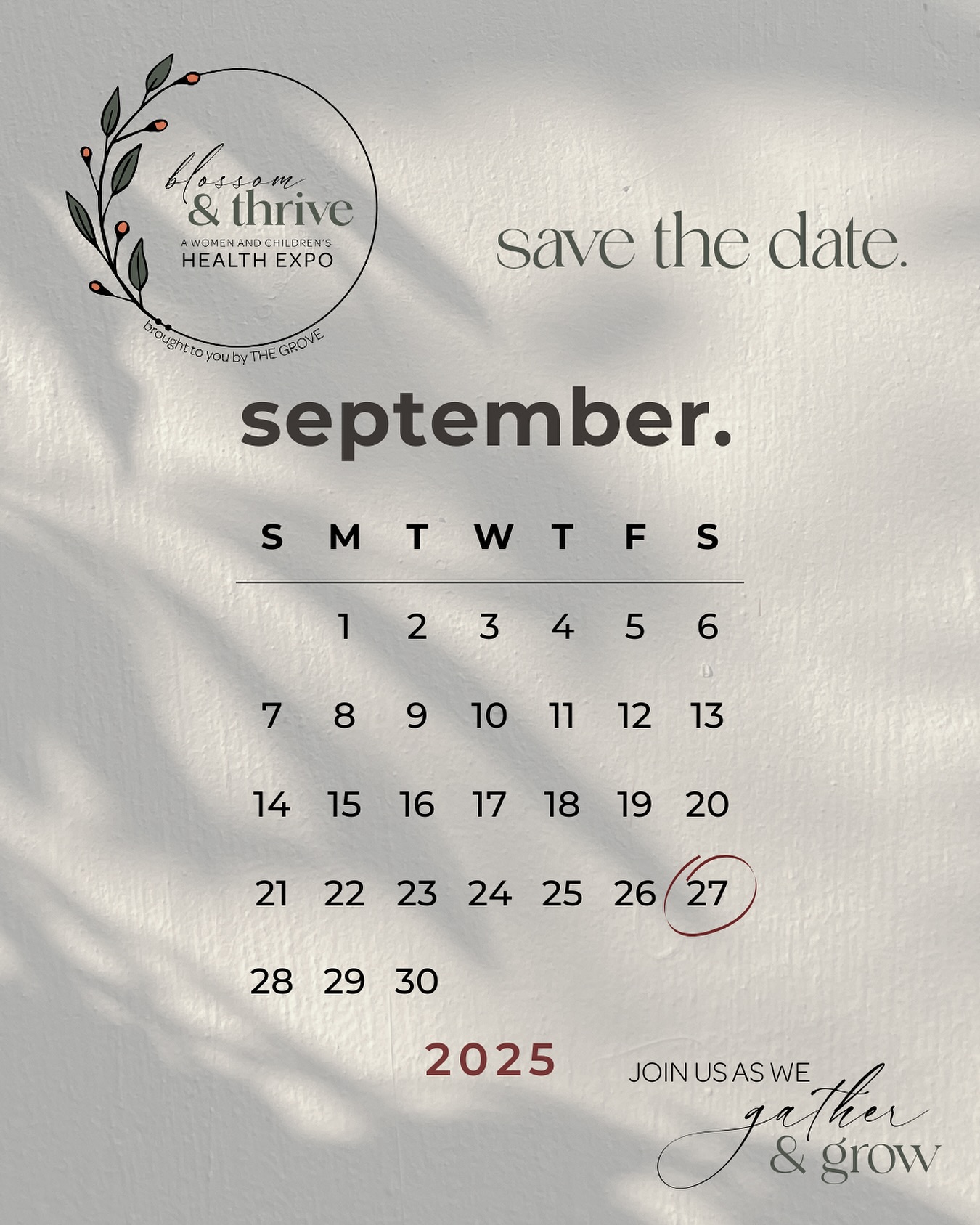 Mark your calendars! The Grove is thrilled to announce the 2nd annual Blossom & Thrive, our women and children’s health expo, happening September 27th from 10 am to 3 pm at King Commons Park in downtown Johnson City!
We’re growing bigger and better this year, with exciting plans in the works and a fall theme full of family fun! 🍂🍁✨ Vendors, stay tuned, sign-ups are coming soon! We can’t wait to “Gather & Grow” together at Blossom & Thrive 2025.
#BlossomAndThrive #GroveHealthCollective #WomenAndChildrensHealthCollective #GroveBlossomAndThrive2025 #GatherAndGrow #WomenAndChildrensHealthFair #TriCitiesTNVA #JohnsonCityTN #JonesboroughTN #KingsportTN #ElizabethtonTN #BristolTN #BristolVA