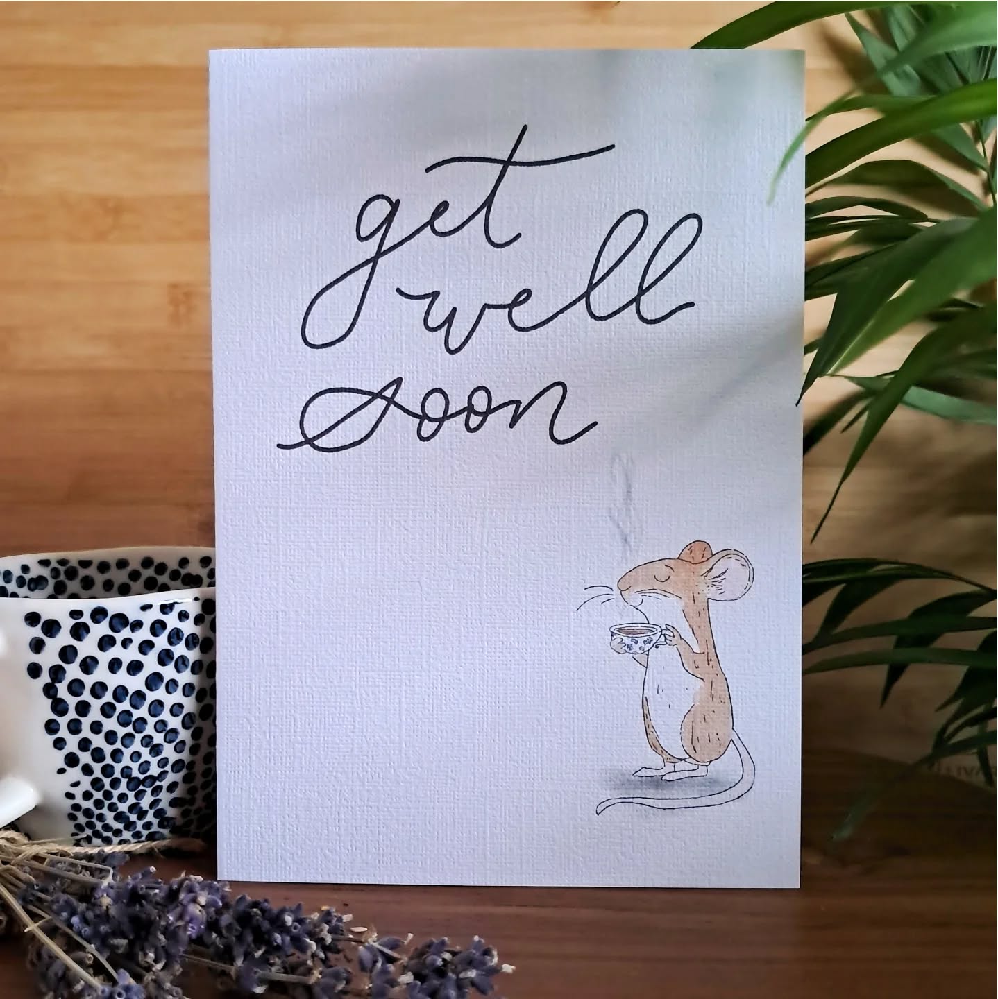 Nothing beats a cuppa to get over a rough day!
Share a bit of positivity to someone in need with this mouse having a brew. I like to think it would be a pg tips moment 👌👀
#getwellsoon #positivity #cuppa #cuppatea #coffeedaily #brew #greetingscards