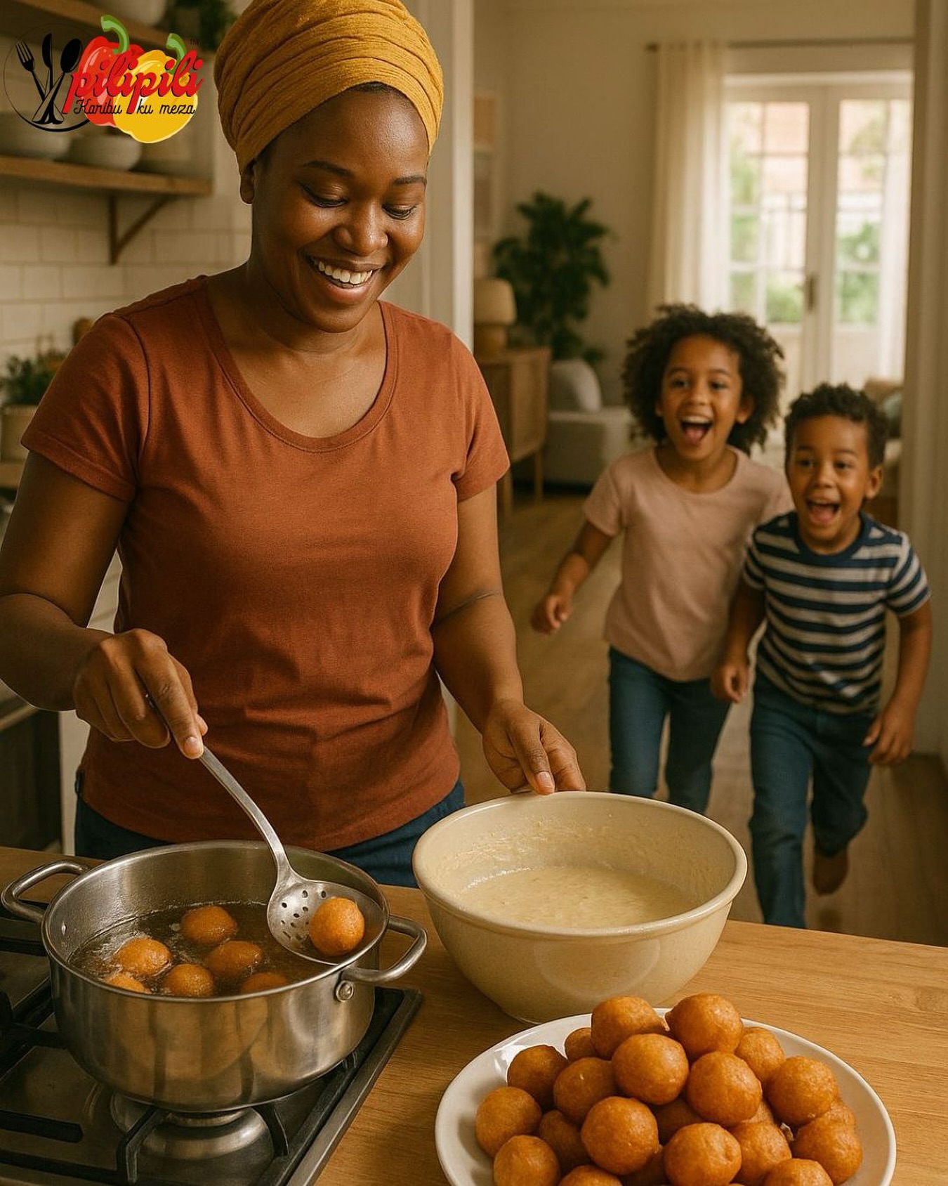 So sieht’s aus, wenn Mikate-Momente entstehen!
Mit unserer Mikate-Teigmischung geht’s schnell, einfach – und genauso lecker wie bei Mama.
Zubereiten, teilen, genießen.
Wer kommt bei dir angelaufen, wenn’s nach Mikate duftet?
#Mikate #PiliPili #Teigmischung #AfroFood #SoulFood #TasteOfAfrica #Kindheitserinnerung #FoodVibes #BackenMitLiebe