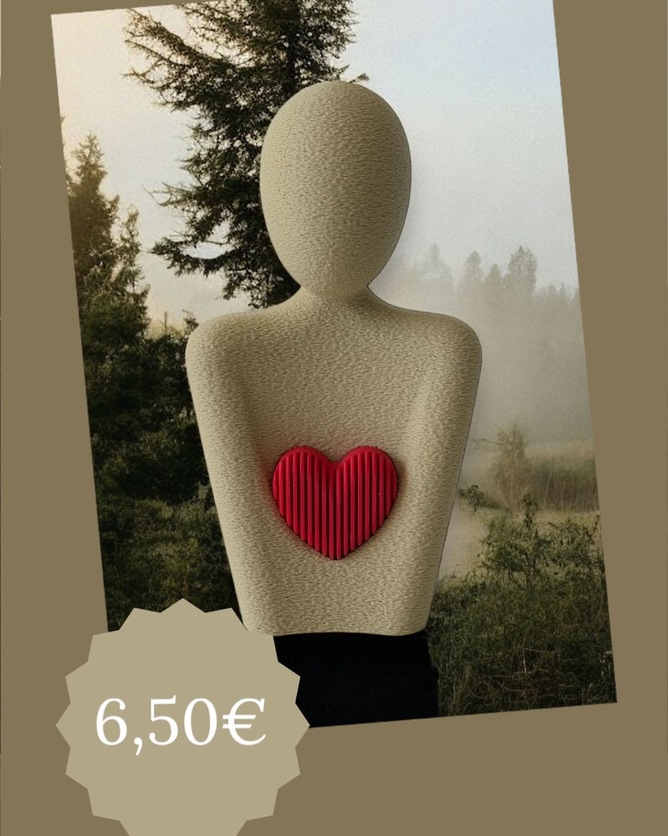 Zum Muttertag ein ganz besonderes Geschenk 💝 unsere Figur „Stille Liebe“ – drückt das Unsichtbare, aber immer Daseiende aus, das viele mit Mutterliebe verbinden. 👩 🫶 ❤️ #muttertag #geschenk #present #bestmom #mom #mutter #mutterherz #3d #print #kts3dprint