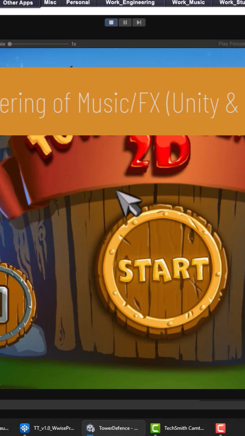 Welcome to Kingdom Crush, a Tower Defence Game! This is an example of both vertical music (the different phases of music as the enemy waves progress) and horizontal music (moving between the menu, levels, victory and death music). The music has been composed using Ableton Live and applied using Unity and Wwise. I composed this in G Major, a key associated with fantasy which can be described as ‘tender’ and ‘peaceful’, but also ‘rustic’ and ‘serious’.
The music draws inspiration from other games such as Kingdom Rush and Dungeon Defenders and uses drums to convey a military-strategy-feel with some medieval-style instrument sounds, conveying fun, excitement and playfulness, without becoming too dark and brooding like some medieval music can (particularly those aimed at older audiences). Each level has a different melody that is simple enough to hum and interesting enough to be catchy. A choir melody and French horn counter-melody are used, a soft timpani rhythm (reminiscent of a bodhran), taiko hits, and brass braams (which lean into the ‘battle’ theme), and accents from the trumpet and mandolin.
Custom transitions (stingers) have been defined, such as a simple harp gliss when moving between the menu and the other scenes to give feedback to the user that something is changing. Sounds for the ‘FireStorm’ and ‘Starburst’ special abilities have been created using granulated foley sounds to emulate fire explosions and crackling electricity respectively.
Listen to the full tracks on my Bandcamp here: https://yi-music.bandcamp.com/album/kingdom-crush
Download all music STEMs on GameDevMarket here: https://www.gamedevmarket.net/member/yimusic
Stream on music services (Spotify, Apple Music, Deezer etc.) here: https://artists.landr.com/990591071179
Thank you for the support everyone and happy gaming!
Website: https://www.yimusic.co.uk/
Instagram: https://www.instagram.com/yi.johnpaul/
Facebook: https://www.facebook.com/yi.johnpaul
YouTube: https://www.yimusic.co.uk/
#music #instamusic #spotify #art #composing #musicproduction #SoundDesign #MusicSoftware #gameaudio #gamedev