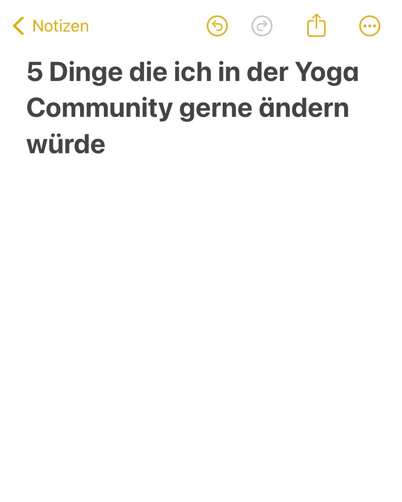 1.Wir können Alignment unterrichten ohne Menschen Angst vor Bewegung zu machen. Der Körper ist resistent.
2.Wir können Yoga metaphorisch unterrichten, ohne Mythen über Drehhaltungen&Detox , verkürzte Muskeln oder ein blockiertes Nervensystem verbreiten.
3. Wie in jedem anderen Berufsfeld: mehr Erfahrung = mehr Honorar
4..Wir können Formate kreieren die eine kontinuierliche Weiterentwicklung ermöglichen.
& 5. Iyengar Yoga Stühle wären echt ein Traum 🥹🥹
Mit welchem Punkt stimmst du am ehesten über ein und mit welchem Punkt garnicht ? 💭💭💭
Schreibs in die Kommentare!
#yogalehrerin#yogadeutschland#yogaunterrichten
