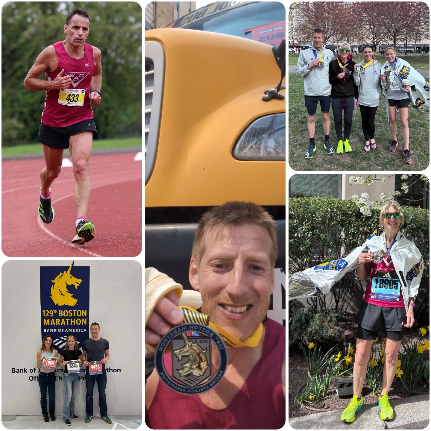 Still within the third weekend of the month but now on Bank holiday Monday โ we start close to home firstly before flying over to the states for the big event;
Not happy with a quick 5k on Sunday, @todd1lake travelled over to Stevenage for the Spring Half Marathon organised by @eventsatw . Todd completed the course in a time of 91:02, finishing 2nd๐ฅ M60 in the process โ Well done Todd. ๐๐ป
Now onto our Marathon Warriors in Boston;
** @bostonmarathon **
Next up on the spring marathon schedule was the Boston Marathon, over in the US of A ๐บ๐ธ hosted on their version of Bank holiday Monday for their Patriots' Day celebration . This year we had four members taking on the @wmmajors Six star marathon course in the Massachusettsโ city โ first home for WAC was @matt_likes_hills in a time of 2hrs 57mins 54secs, followed by @allyrunarmy (03:17:33), @kate_loves_2_run (03:27:00) and @runclairebearrun (03:43:58) โ top work you four! ๐๐ป
#TeamWAC๐๐ค๐๐ค