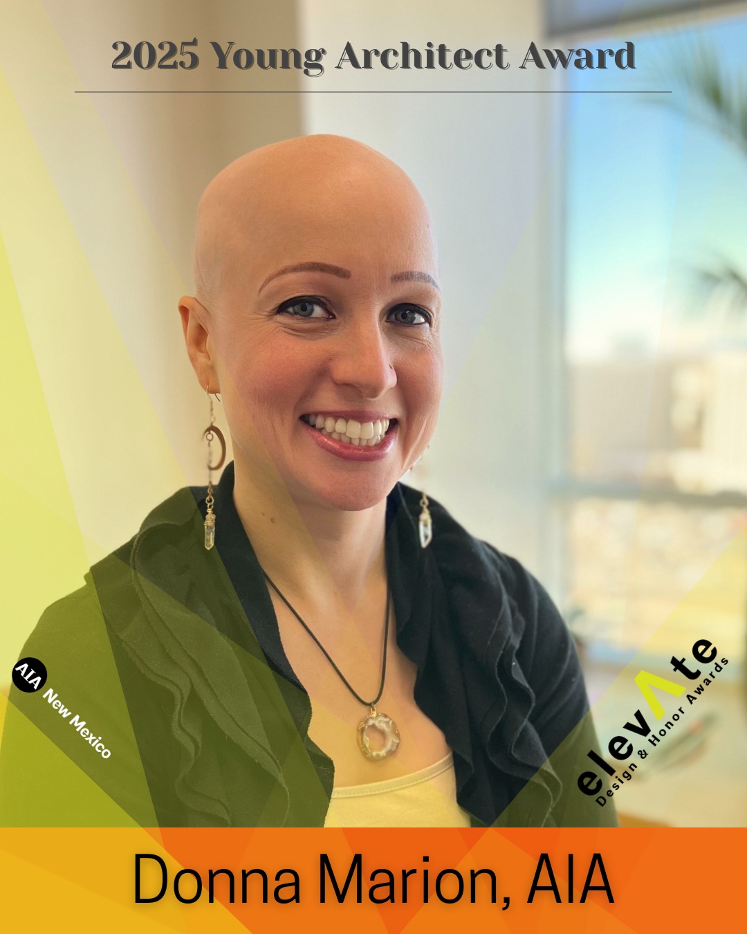 elevAte 2025 Young Architect Award: Donna Marion, AIA.
Donna Marion’s work ethic and commitment to excellence in the workplace environment and the community she serves transcends conventional expectations. She is the Page Architects “go to” professional for difficult assignments due to her perseverance, team connectivity, positive attitude, and relentless drive toward quality design. For example, her recent role as Project Architect for a hugely complicated technical Los Alamos National Lab project within an unprecedented timeframe was inspiring.
Donna gives back to the community, serving tirelessly with AIA Albuquerque, AIA Santa Fe, the Committee on the Environment, as a volunteer at Explora’s “Meet a Scientist STEM Professional” and as a hands-on (or I should say hammers-on) volunteer for Habitat For Humanity.
Her calm and welcoming demeanor and her selfless, empathetic, “change the world” personality have made her a force at Page and a favorite among colleagues and clients. The optimism and motivation she brings to all professional challenges is unwavering and has defined Donna Marion, AIA.
#architecture #leadership #awards #design #youngarchitect #yaf #aiayaf @aiayaf @aiaalbuquerque @aiasantafe @pagethink