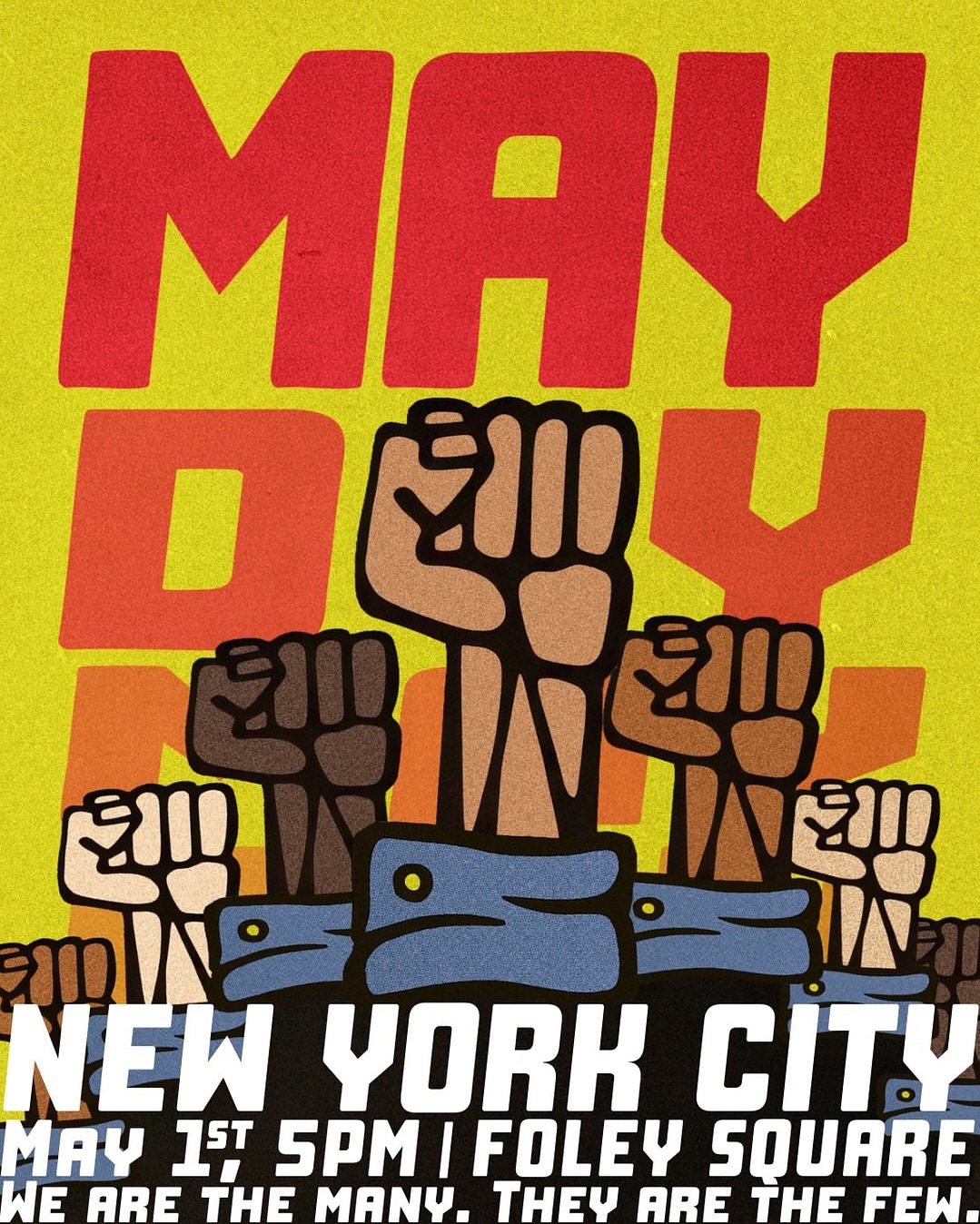 Today, May 1st, is International Workers Day. Labor and community are rising up all across the country. We are proud to sing at @thenyic’s invitation at today’s May Day protest + march in NYC. Together, we will celebrate the resilience of workers, regardless of their immigration status. Bring instruments, noisemakers, signs, and get ready to sing, march, and chant with us.
We are the many. They are the few. Somos Más.
Join us in the streets. Find a May Day action near you at mobilize.us/mayday
📍 Foley Square, NYC
🎵 We sing at 4:30 PM
📢 Rally starts at 5 PM
🪧 March at 5:45 PM
🎨 Graphics reposted from @workingfamilies @nycdsa @sunrisemvmt
🔊Audio from @lizzie.no’s intro to her song “Banks of the Rio Grande” off her live album, “Commie Country”
#MayDay2025 #WorkersOverProfits