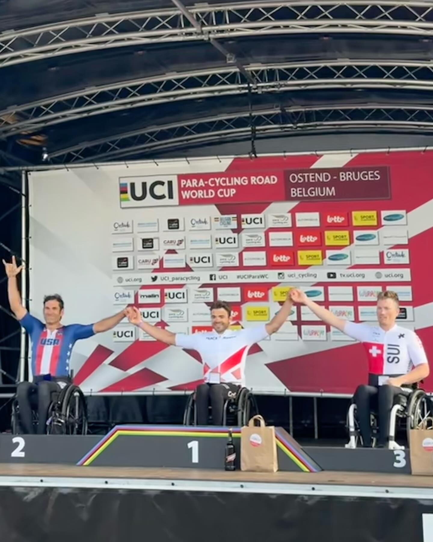 What a race at the UCI Paracycling World Cup in Ostend, Belgium! 🇧🇪
So grateful to finish 2nd place 🥈 in an incredibly deep and talented field. It was truly God’s strength that gave me the wings to fly out there. Every pedal stroke was powered by grace, purpose, and passion.
@Matthewsbike and I were absolutely flying — pushing limits and chasing greatness on every turn.
Huge thanks to @USParacycling, @TeamUSA, and especially to my coach Ralf Lindshulten @leistungsdiagnostik_hannover — the best coach in the world. This result is a team effort, and I’m honored to represent all of you out there.
Now onto the next one — staying hungry, staying grounded.
#UCIParacycling #RoadWorldCup #TeamUSA #Handcycling #FaithAndFocus #Paracycling #GodIsMyStrength photo credit to @matthewsbike IG.