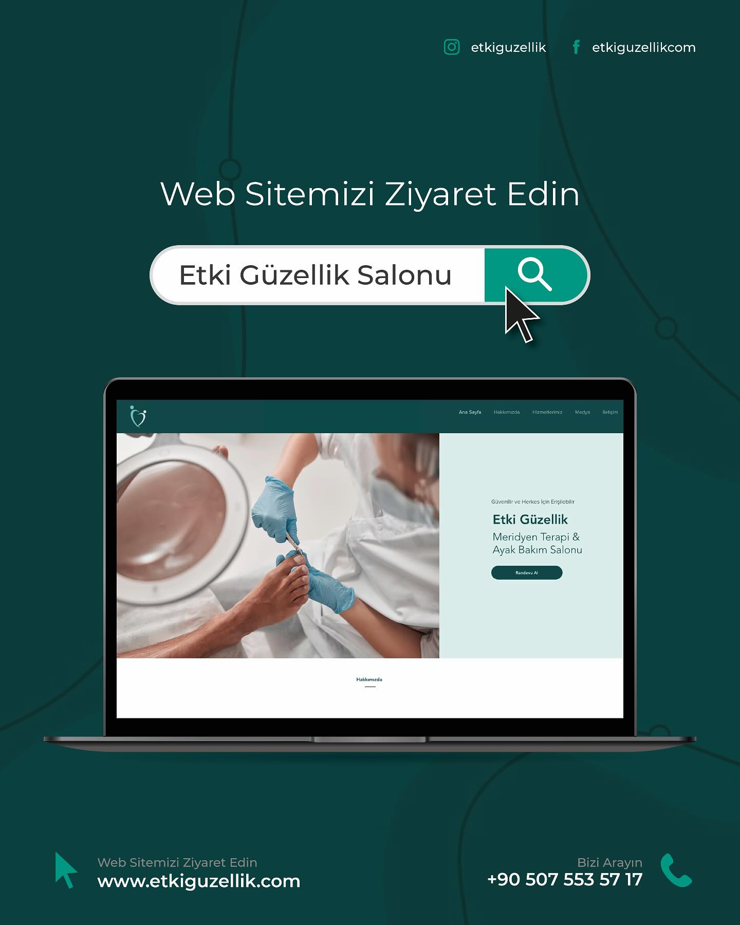 Hemen www.etkiguzellik.com adresinden randevunuzu oluşturun! 👩🏻💻
Etki Güzellik Salonu’nda profesyonel dokunuşlarla bakımın ve rahatlamanın keyfini çıkarın. ✨
Sağlık dolu bir yaşam için hemen bizimle iletişime geçin!
☎️ +90 507 553 57 17
✉️ etkiguzellik@gmail.com
🌐 www.etkiguzellik.com
📍 İstiklâl Mh. Millet Cd. No:115 D:6 Çan, ÇANAKKALE
——
#ayakbakimi #medikalbakim #etkigüzellik #ciltbakimi #bakimzamani #meridyenterapi