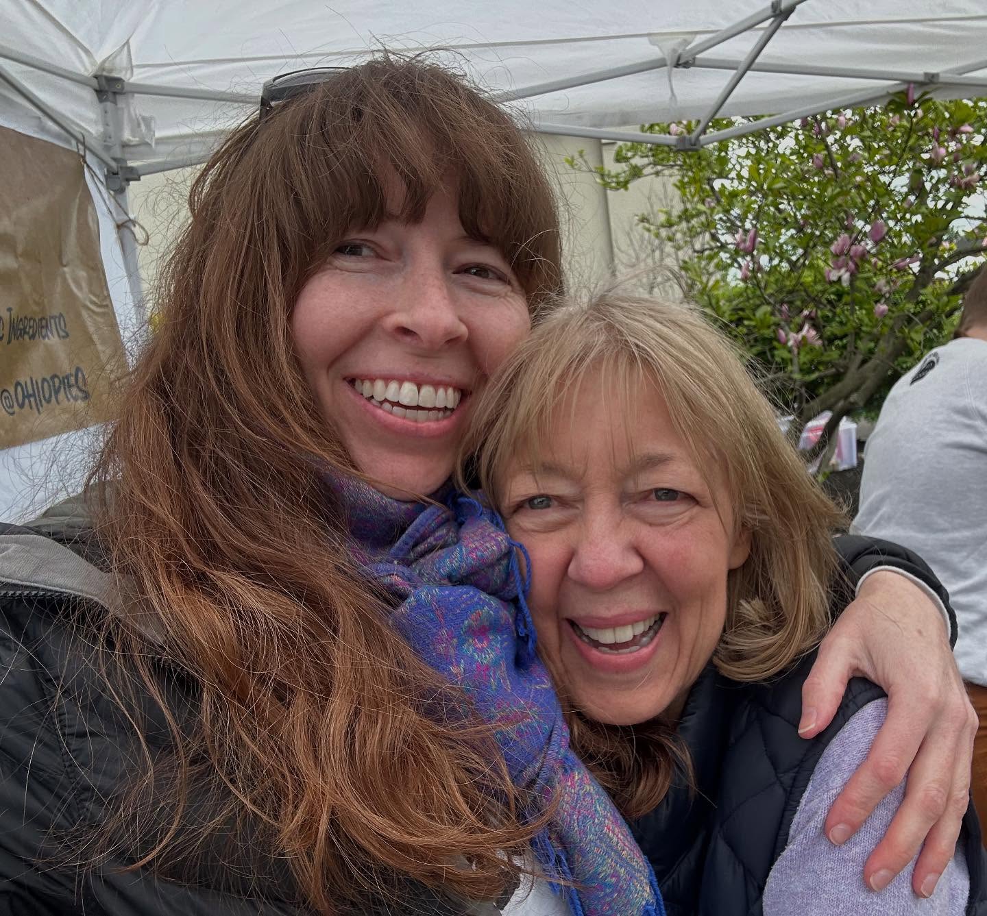 Thank you for coming out this weekend! It was a great opening to market season, and truly so nice to see you again. You each spread joy and kindness in your own special way.
I took this picture of my mom and I last April at the opening @germanvillagemakersmarket 💕💕 She has been by my side since I started Ohio Pies in 2017, and I still can’t quite believe she’s not here. I will do my best to honor her in all the ways I can.
I am so lucky to do what I love for a living. I am looking forward to another year of learning, growing, and being a part of our beautiful community. Thank you all for being a part of it with me! ❤️