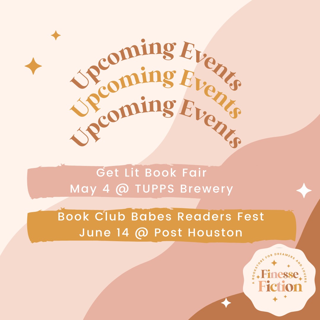 The semester is over and we are back in action with upcoming bookish events around Texas. Dallas and Houston are on the radar for May and June!! #romancebooks #finessefiction #booksbooksbooks #bookstagram