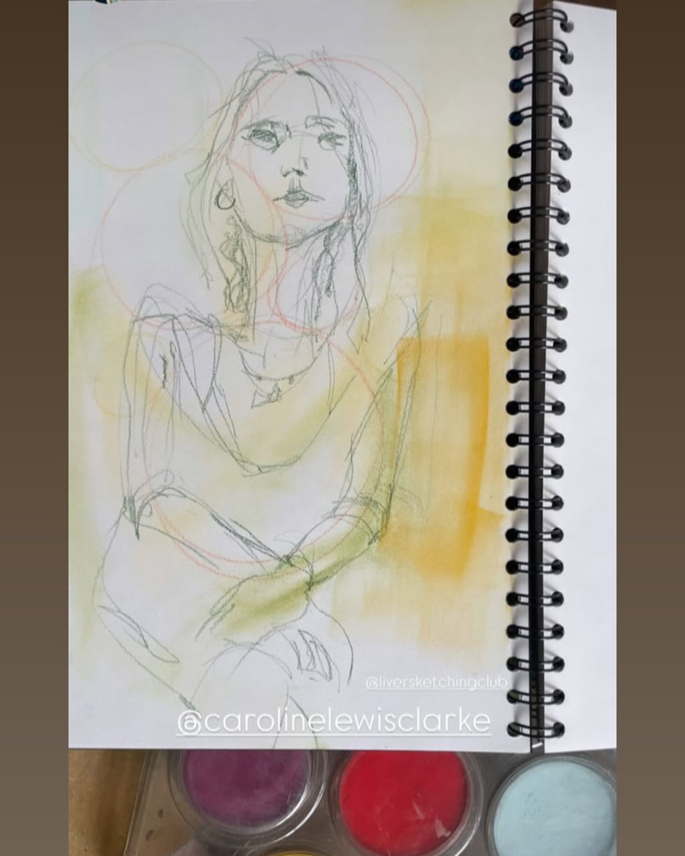 Drawing tonight with the Liver Sketching Club - Liverpool. Wonderful model jujuzoe!