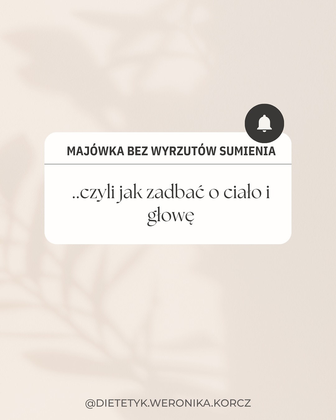 ✨ Majówka bez wyrzutów sumienia?
Tak – to możliwe. I wcale nie chodzi o „idealną dietę”, tylko o lepszą relację ze sobą.
Długie weekendy to nie tylko czas grillowania, ale też czas, kiedy łatwo uruchamiają się stare schematy:
„Zjem za dużo”, „Wypadnę z rytmu”, „Od poniedziałku wracam na dietę”…
A może by tak… inaczej?
W tej karuzeli podpowiadam:
✅ Co możesz zrobić, by zadbać o ciało i głowę
✅ Jak jeść z uważnością i bez ocen
✅ I dlaczego warto odpuścić perfekcjonizm (zwłaszcza w Święta!)
💛 Bo zdrowie to nie kontrola – to troska.
💬 Napisz w komentarzu – jaka jest Twoja psychodietetyczna rada na świętowanie z luzem?
📌 Zapisz post – niech wraca do Ciebie, gdy napięcie znów da o sobie znać.
#psychodietetyka #zdrowejedzenie #dietaonline #dietabezpresji #jembożyję #majówka2025 #relacjazjedzeniem #świadomejedzenie #emocjeijedzenie #psychodietetyk #dietetykweronikakorcz
