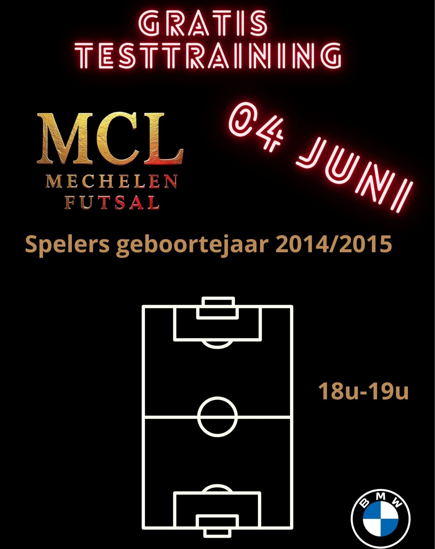Op woensdag 4 juni organiseren we een gratis testtraining voor spelers uit het geboortejaar 2014/2015. Deze training gaat door te sporthal Kouter in Leest. Heb je interesse om volgend seizoen deel uit te maken van onze u11/u12 ploeg? (1x training om de 2 weken + futsalwedstrijden en toernooien op niveau). Stuur ons zeker een bericht of contacteer ons op mcl.voetbal@gmail.com