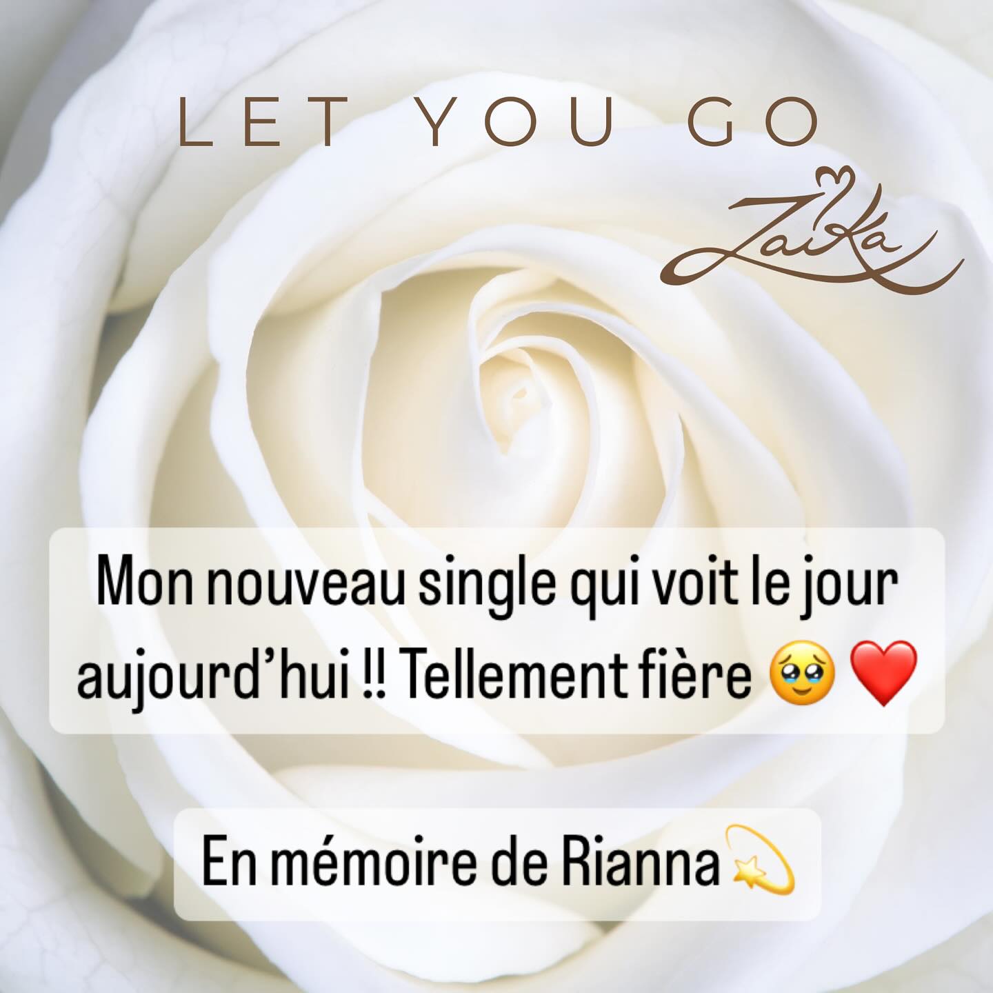 Disponible sur toutes les plateformes ainsi que mon site web:
www.zaikamusic.com