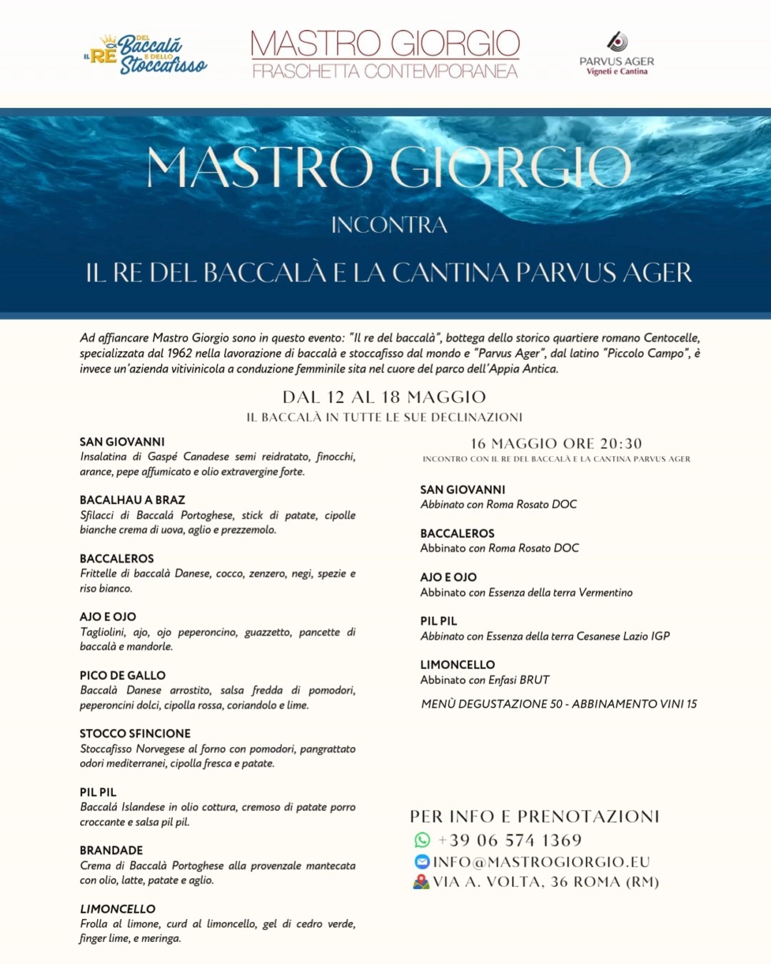 🌊🐟🍷 𝑼𝒏 𝑴𝒂𝒓𝒆 𝒅𝒊 𝑺𝒂𝒑𝒐𝒓𝒊 𝑰𝒏𝒄𝒐𝒏𝒕𝒓𝒂 𝒍𝒂 𝑻𝒆𝒓𝒓𝒂 𝑽𝒖𝒍𝒄𝒂𝒏𝒊𝒄𝒂! 🍷🐟🌊
𝑆𝑖𝑎𝑚𝑜 𝑒𝑛𝑡𝑢𝑠𝑖𝑎𝑠𝑡𝑖 𝑑𝑖 𝑎𝑛𝑛𝑢𝑛𝑐𝑖𝑎𝑟𝑒 𝑢𝑛 𝑒𝑣𝑒𝑛𝑡𝑜 𝑠𝑝𝑒𝑐𝑖𝑎𝑙𝑒 𝑑𝑎 𝑀𝑎𝑠𝑡𝑟𝑜 𝐺𝑖𝑜𝑟𝑔𝑖𝑜 𝐹𝑟𝑎𝑠𝑐ℎ𝑒𝑡𝑡𝑎 𝐶𝑜𝑛𝑡𝑒𝑚𝑝𝑜𝑟𝑎𝑛𝑒𝑎! 𝐷𝑎𝑙 12 𝑎𝑙 18 𝑚𝑎𝑔𝑔𝑖𝑜 2025, 𝑝𝑟𝑒𝑝𝑎𝑟𝑎𝑡𝑒𝑣𝑖 𝑎 𝑠𝑐𝑜𝑝𝑟𝑖𝑟𝑒 𝑖𝑙 𝑏𝑎𝑐𝑐𝑎𝑙𝑎̀ 𝑖𝑛 𝑡𝑢𝑡𝑡𝑒 𝑙𝑒 𝑠𝑢𝑒 𝑑𝑒𝑙𝑖𝑧𝑖𝑜𝑠𝑒 𝑑𝑒𝑐𝑙𝑖𝑛𝑎𝑧𝑖𝑜𝑛𝑖.
𝑀𝑎 𝑛𝑜𝑛 𝑓𝑖𝑛𝑖𝑠𝑐𝑒 𝑞𝑢𝑖! 𝑉𝑒𝑛𝑒𝑟𝑑𝑖̂ 16 𝑚𝑎𝑔𝑔𝑖𝑜 𝑎𝑙𝑙𝑒 20:30, 𝑜𝑠𝑝𝑖𝑡𝑒𝑟𝑒𝑚𝑜 𝑢𝑛 𝑖𝑛𝑐𝑜𝑛𝑡𝑟𝑜 𝑖𝑚𝑝𝑒𝑟𝑑𝑖𝑏𝑖𝑙𝑒 𝑡𝑟𝑎 𝐼𝑙 𝑅𝑒 𝑑𝑒𝑙 𝐵𝑎𝑐𝑐𝑎𝑙𝑎̀, 𝑠𝑡𝑜𝑟𝑖𝑐𝑎 𝑏𝑜𝑡𝑡𝑒𝑔𝑎 𝑟𝑜𝑚𝑎𝑛𝑎 𝑠𝑝𝑒𝑐𝑖𝑎𝑙𝑖𝑧𝑧𝑎𝑡𝑎, 𝑒 𝑙𝑎 𝑐𝑎𝑛𝑡𝑖𝑛𝑎 𝑃𝑎𝑟𝑣𝑢𝑠 𝐴𝑔𝑒𝑟, 𝑒𝑐𝑐𝑒𝑙𝑙𝑒𝑛𝑧𝑎 𝑣𝑖𝑛𝑖𝑐𝑜𝑙𝑎 𝑑𝑒𝑖 𝐶𝑎𝑠𝑡𝑒𝑙𝑙𝑖 𝑅𝑜𝑚𝑎𝑛𝑖.
𝑉𝑖 𝑎𝑠𝑝𝑒𝑡𝑡𝑎 𝑢𝑛 𝑚𝑒𝑛𝑢̀ 𝑑𝑒𝑔𝑢𝑠𝑡𝑎𝑧𝑖𝑜𝑛𝑒 𝑠𝑡𝑢𝑑𝑖𝑎𝑡𝑜 𝑝𝑒𝑟 𝑒𝑠𝑎𝑙𝑡𝑎𝑟𝑒 𝑖 𝑠𝑎𝑝𝑜𝑟𝑖 𝑑𝑒𝑙 𝑚𝑎𝑟𝑒 𝑒 𝑑𝑒𝑙𝑙𝑎 𝑡𝑒𝑟𝑟𝑎, 𝑐𝑜𝑛 𝑎𝑏𝑏𝑖𝑛𝑎𝑚𝑒𝑛𝑡𝑖 𝑠𝑜𝑟𝑝𝑟𝑒𝑛𝑑𝑒𝑛𝑡𝑖 𝑡𝑟𝑎 𝑖 𝑛𝑜𝑠𝑡𝑟𝑖 𝑝𝑖𝑎𝑡𝑡𝑖 𝑑𝑖 𝑏𝑎𝑐𝑐𝑎𝑙𝑎̀ 𝑒 𝑖 𝑝𝑟𝑒𝑔𝑖𝑎𝑡𝑖 𝑣𝑖𝑛𝑖 𝑑𝑖 𝑃𝑎𝑟𝑣𝑢𝑠 𝐴𝑔𝑒𝑟. 𝑈𝑛'𝑜𝑐𝑐𝑎𝑠𝑖𝑜𝑛𝑒 𝑢𝑛𝑖𝑐𝑎 𝑝𝑒𝑟 𝑢𝑛 𝑣𝑖𝑎𝑔𝑔𝑖𝑜 𝑛𝑒𝑙 𝑔𝑢𝑠𝑡𝑜 𝑎𝑢𝑡𝑒𝑛𝑡𝑖𝑐𝑜!
📍 Ci trovate in Via A. Volta, 36 (RM).
📞 Info: 39 06 574 1369
➡️ Prenotazione diretta tramite il link nelle nostre storie!
📧 info@mastrogiorgio.eu
Non mancate! 😋
#MastroGiorgio #ReDelBaccala #ParvusAger #FraschettaContemporanea #Baccala #Stoccafisso #ViniLaziali #CastelliRomani #Degustazione #FoodEvent #RomaFood #CucinaRomana #AbbinamentiVino #FoodLovers #EatRoma