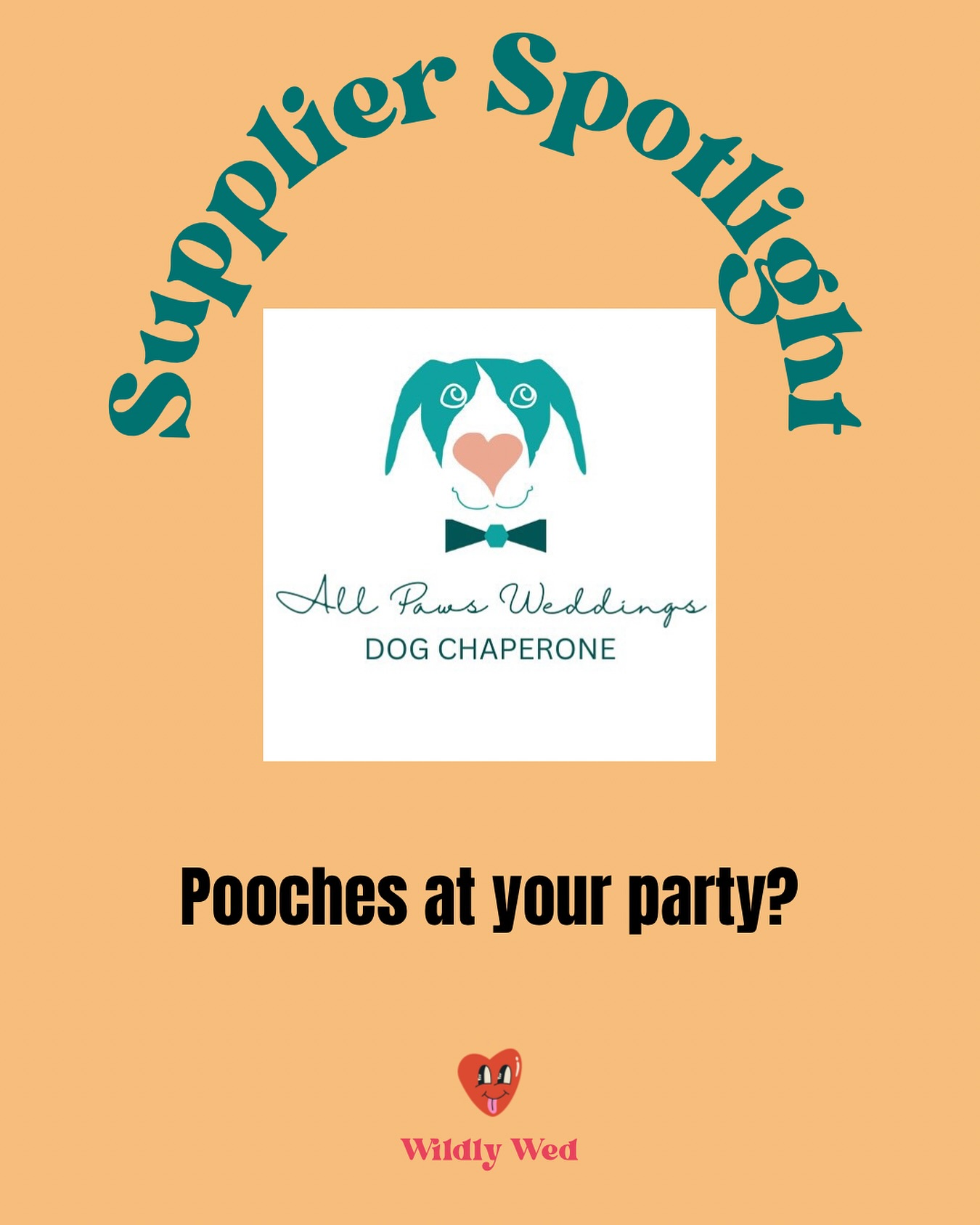 Meet Nettie from All Paws Wedding in our newest episode. We hear Nettie’s top tip for your day.
If you’ve ever thought about having your pooch as part of the celebrations but not been quite sure how then Nettie and the team are the people in the know. With tons of experience, a passion for the barking kind, choose @allpawsweddings for your day.
#wildlywedpod #weddingpodcast #dogsatweddings #dogchaperoneweddingservice #supplierspotlight