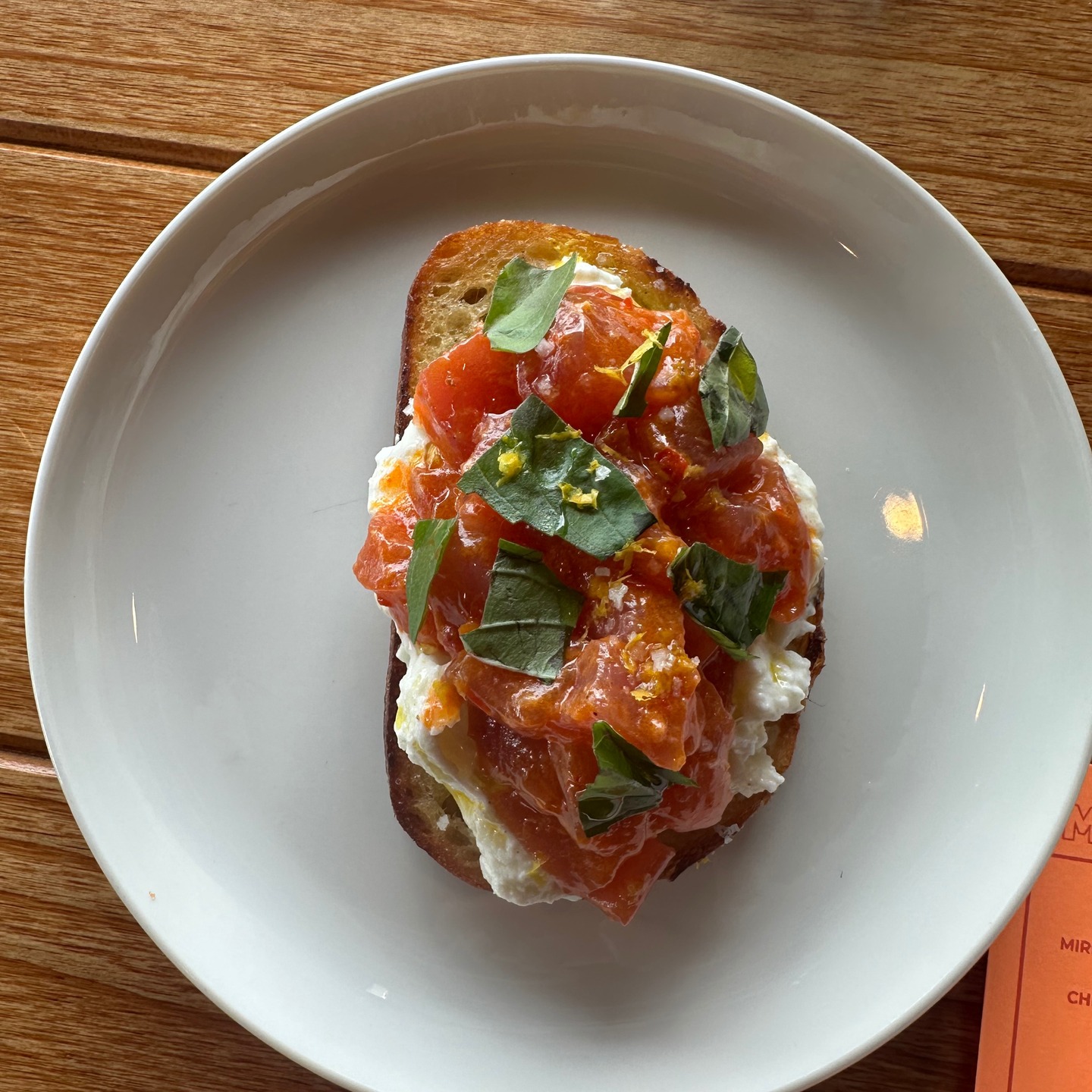 Special Alert! Yellowfin Tuna Tartare, Neonata, Lemon, Burrata on Sour Dough