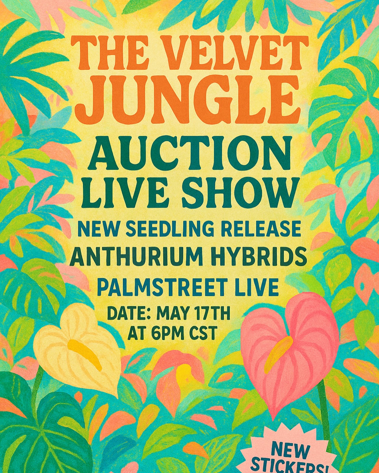 My next live is scheduled! New Anthurium Seedling release and others. New sticker release! 👀
Palmstreet link in bio, please subscribe and follow for future lives.
The first 10 purchases qualify for a 10% discount, discount code in live.
See you then! 💚
#anthuriumhybrid #anthuriumseedlings #aroidlover #aroidaddicts #aroidsofinstagram #aroidsociety #tropicalplants #tropicalgarden #darkanthurium