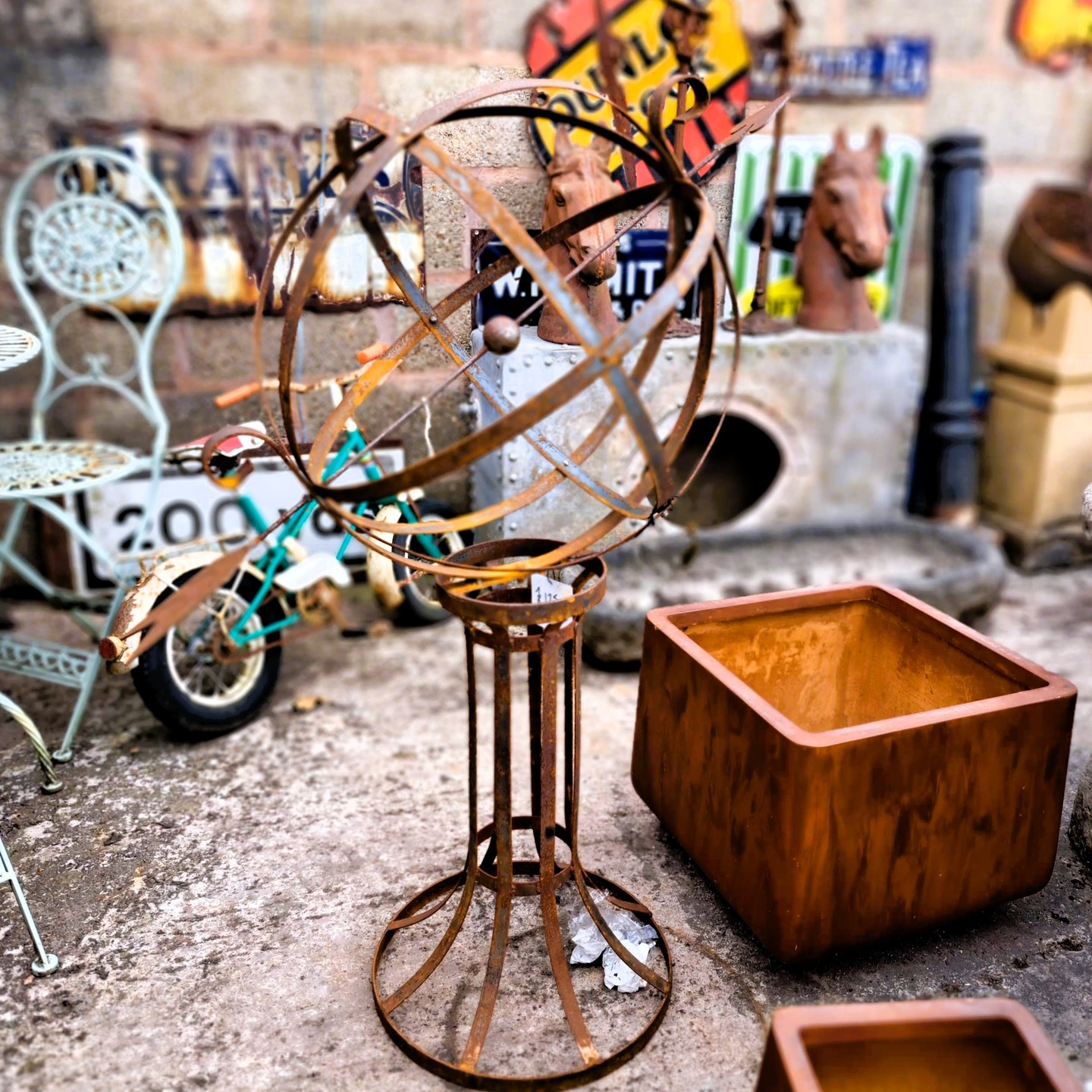 Timeless charm for your garden 🌿✨
This striking armillary sundial with its beautifully weathered patina is a statement piece perfect for adding character and historical allure to your outdoor spaces.
Visit us to explore unique garden features and architectural treasures.
#RossReclamation #GardenDecor #ArmillarySphere #ReclaimedTreasures #ArchitecturalAntiques #VintageGarden #GardenInspiration #GardenFeatures #OutdoorLiving #RusticCharm #TimelessGarden