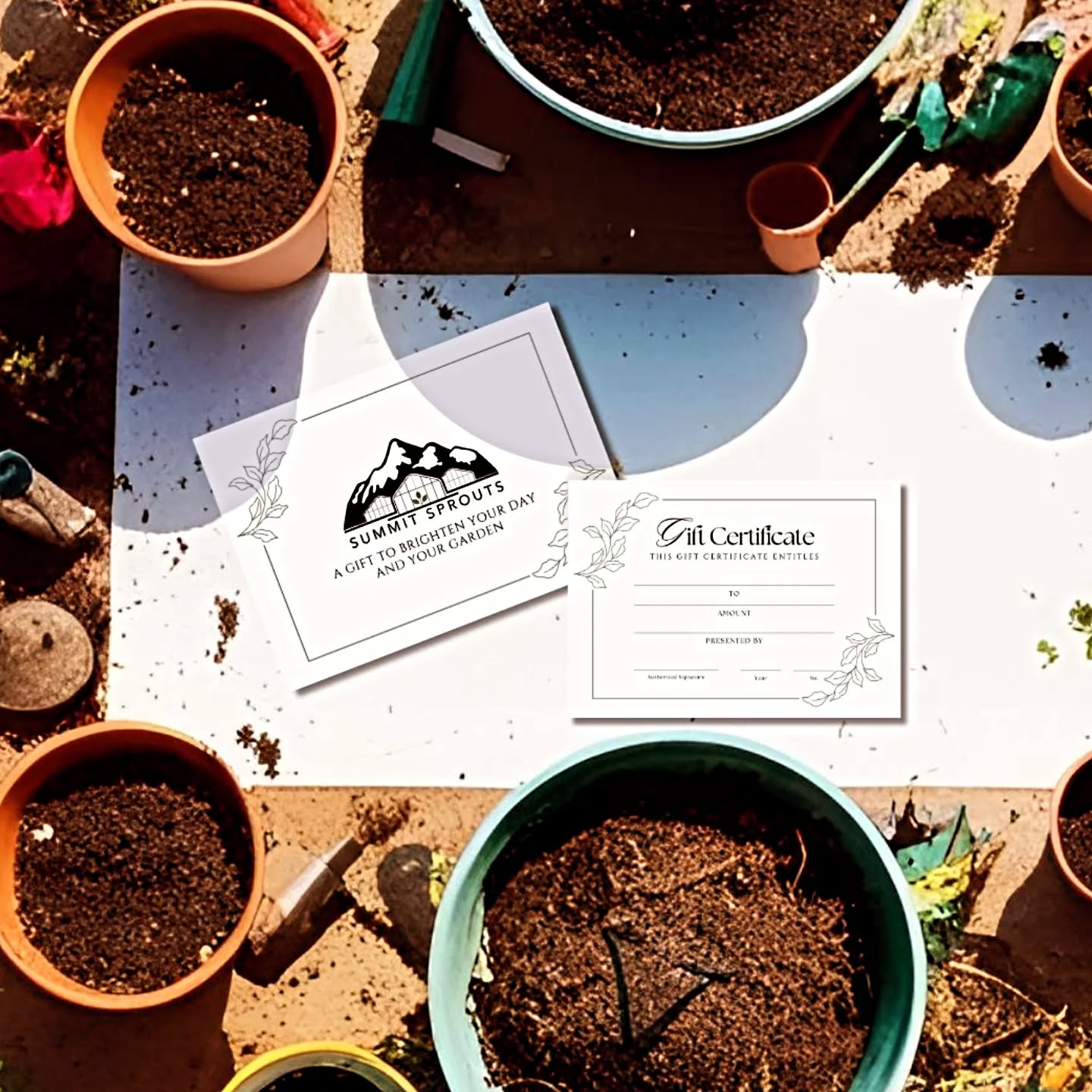 Looking for something thoughtful, timeless, and blooming with love?
A Summit Sprouts Gift Card is the perfect way to say “I love you, Mom.”
Whether she’s dreaming of petunias, tomatoes, or the perfect hanging basket, let her choose exactly what brings her joy.
Because every mom deserves a gift that grows with her.
Available in any amount—in-store now!
It’s more than a gift card…
It’s a gift to brighten her day and her garden.