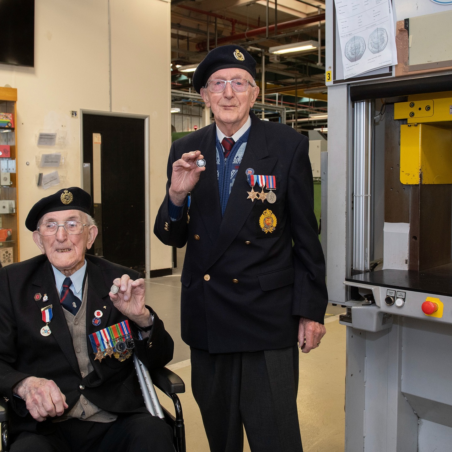 @royalmintuk has announced the launch of a new commemorative coin honouring VE Day, ahead of the 80th anniversary of the end of the Second World War.
To mark the occasion, they welcomed two special guests from the Taxi Charity.
WWII veterans Richard Pelzer, 101, and Ron Horsey, 98, who both served with the Royal Engineers, enjoyed a behind the scenes tour at the manufacturing site in South Wales and had the honour of striking one of the first silver VE Day coins.
A huge thank you to The Royal Mint team for giving Richard and Ron such a warm welcome...