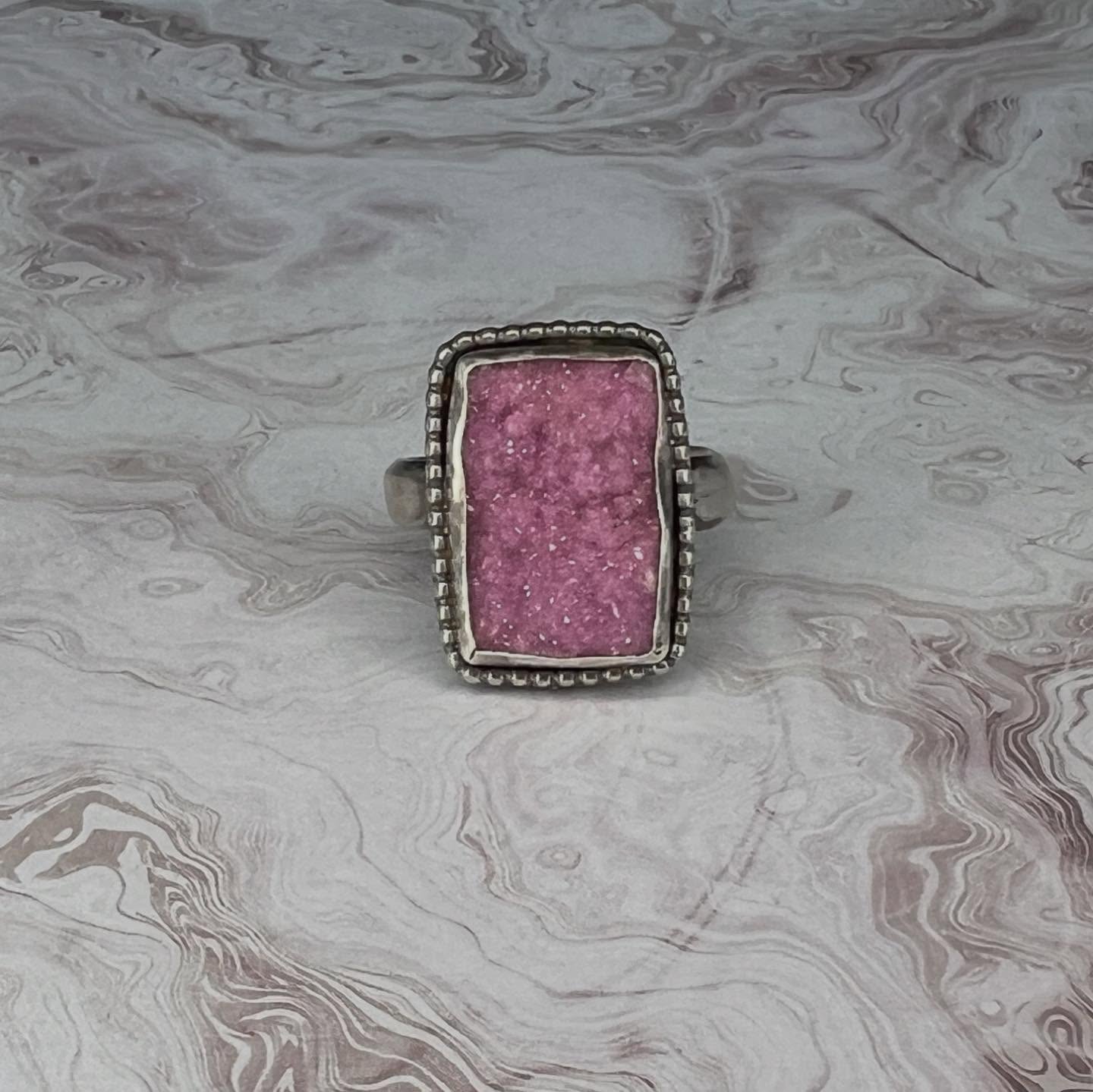 Rectangle Druzy Ring #amycashjewelry