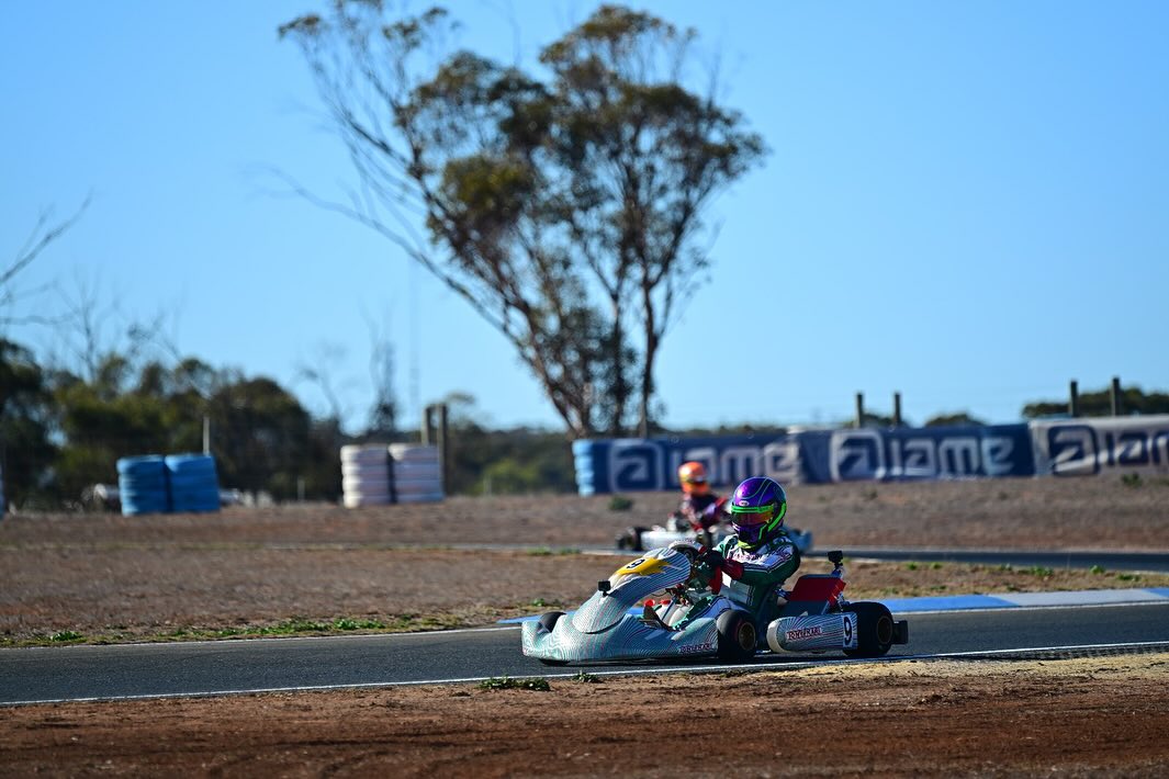Difficult start to Saturday at @kartingaust AKC round 2. Engine troubles in qualifying meant we started last for the heats. In heat 1 the engine troubles persisted but we were still able to make up 10 positions to finish 21st. In the 2nd heat the engine troubles where resolved and we climbed all the at up to 18th. Thanks to @tonykartaus for there help trying to resolve the issues and we push hard to make up spots in heat 3 as we start from 18th position.