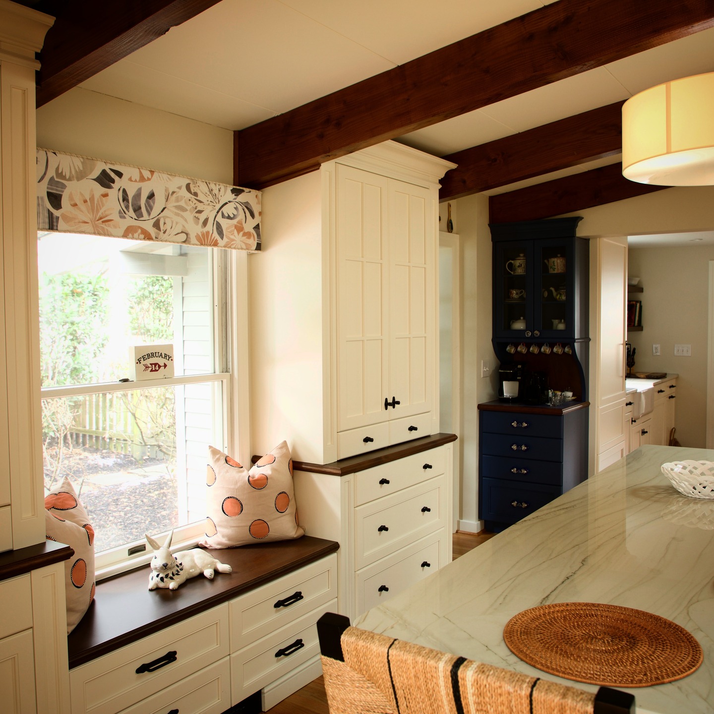 ~Berrardi Custom Kitchen
-
-
Fully custom kitchen blends classic white cabinetry with rich wood accents and bold black hardware, creating a warm and timeless feel. A blue coffee bar adds the perfect pop of color, tying together elegance and function in one inviting space.
-
-
-
#customcabinetry #kitchendesıgn #woodworking #blueaccent #BuiltNotBought #craftsmanshipmatters #cncprecision #designdetails