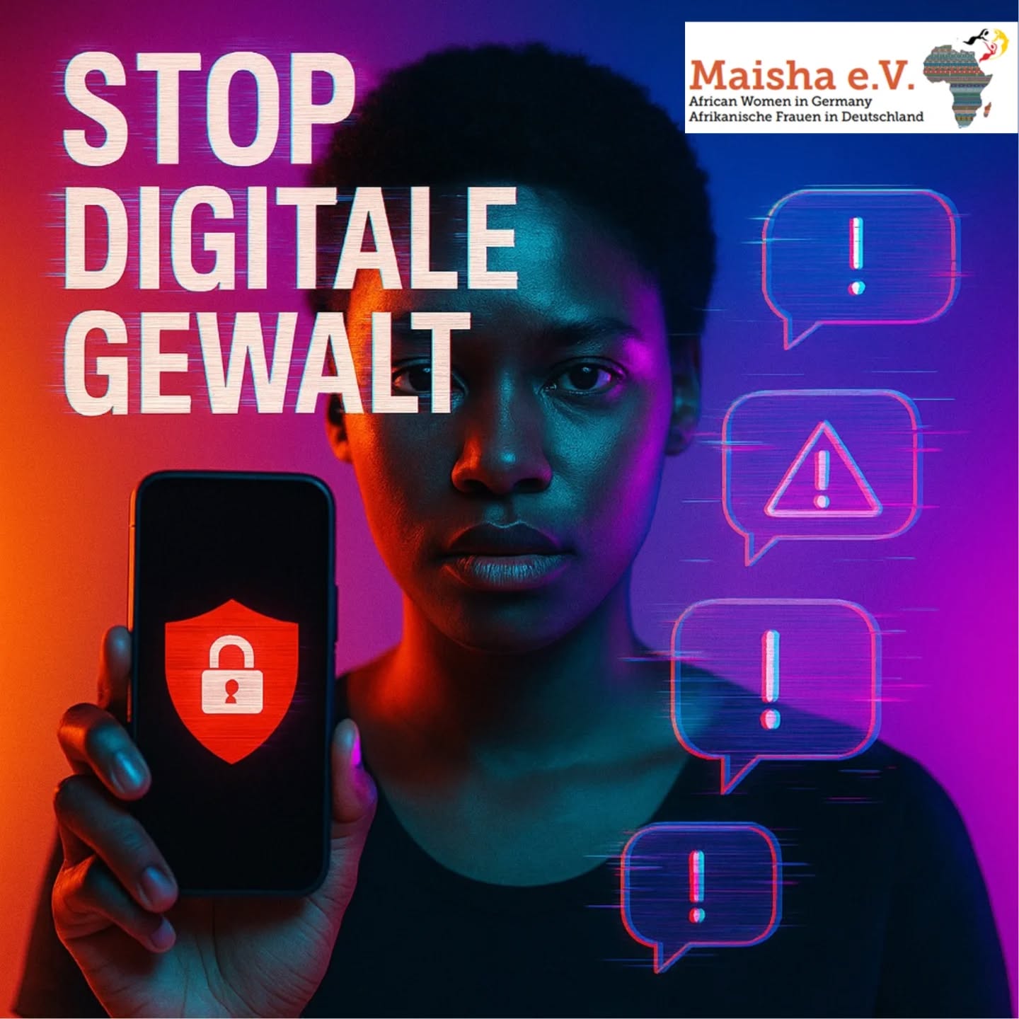 🌍 Lasst uns digitale Gewalt gegen afrikanische Frauen stoppen! ✊🏿✊🏾✊🏽
Afrikanische Frauen erleben viel Hass im Internet – nicht nur wegen ihres Geschlechts, sondern auch wegen ihrer Hautfarbe und Herkunft. Es ist Zeit, darüber zu sprechen und etwas zu tun!
🔍 Was ist digitale Gewalt?
Digitale Gewalt bedeutet zum Beispiel: Beleidigungen, Drohungen, Cyberstalking oder das Verbreiten von privaten oder falschen Inhalten (wie Deepfakes). Ziel ist oft, Frauen zum Schweigen zu bringen.
🚫 Es geht auch um Rassismus:
Diese Angriffe sind nicht nur sexistisch – sie sind auch rassistisch. Diese Mehrfachdiskriminierung ist besonders belastend und verletzend.
🛡️ So kannst du dich schützen:
Nutze starke Passwörter.
Aktiviere Zwei-Faktor-Authentifizierung.
Speichere Beweise (Screenshots etc.) und melde die Vorfälle.
💪 Du bist nicht allein!
Organisationen wie @maisha.ev oder Antidiskriminierungsstellen können dich unterstützen. Hilfe zu suchen ist kein Zeichen von Schwäche – sondern von Stärke.
🤝 Lasst uns gemeinsam gegen digitale Gewalt kämpfen:
Wir müssen aufklären, uns gegenseitig unterstützen und Druck auf soziale Netzwerke ausüben, damit sie klare Regeln gegen Hass und Hetze durchsetzen. Medienkompetenz und Bildung sind starke Werkzeuge in diesem Kampf.
📢 Sei Teil der Veränderung – teile diese Botschaft!
---
🌍 Let’s stop digital violence against African women! ✊🏿✊🏾✊🏽
African women face a lot of hate online – not just because they’re women, but also because of their skin color and background. It’s time to speak up and do something!
🔍 What is digital violence?
Digital violence includes things like insults, threats, cyberstalking, or sharing private or fake content (like deepfakes). The goal is often to silence women.
🚫 It’s also about racism:
These attacks are not just sexist – they’re also racist. This kind of double discrimination hits especially hard.
🛡️ How you can protect yourself:
Use strong passwords.
Turn on two-factor authentication.
Save evidence (like screenshots) and report abuse.
💪 You’re not alone!
Groups like @maisha.ev or anti-discrimination centers can support you.