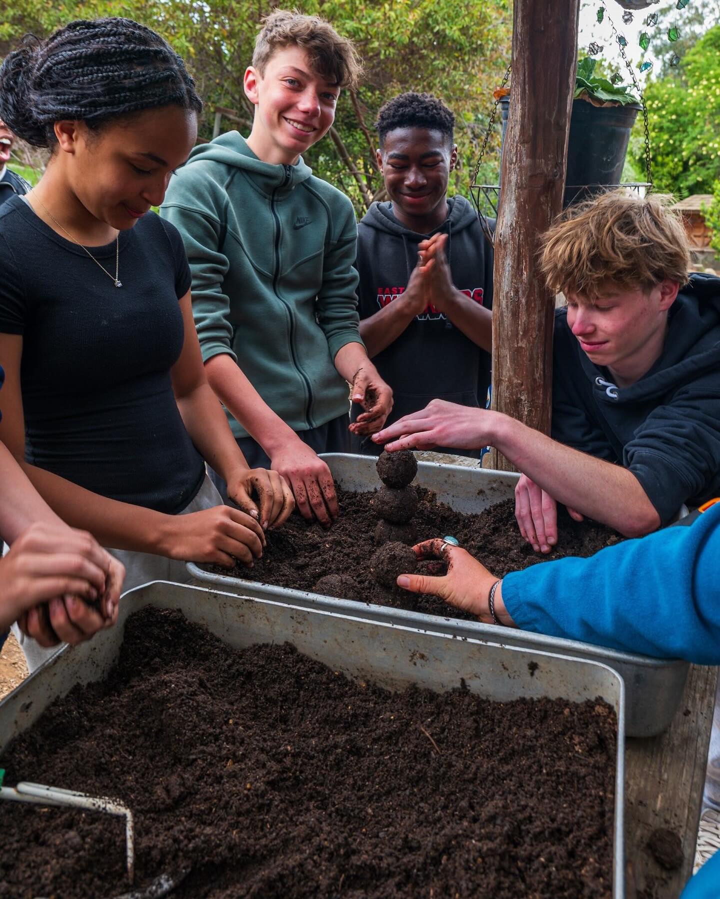 Here’s an update from our Howlands Landing Garden Project! Students have been getting their hands dirty, churning compost, hanging out with our chickens, and eating many delicious things all season long!