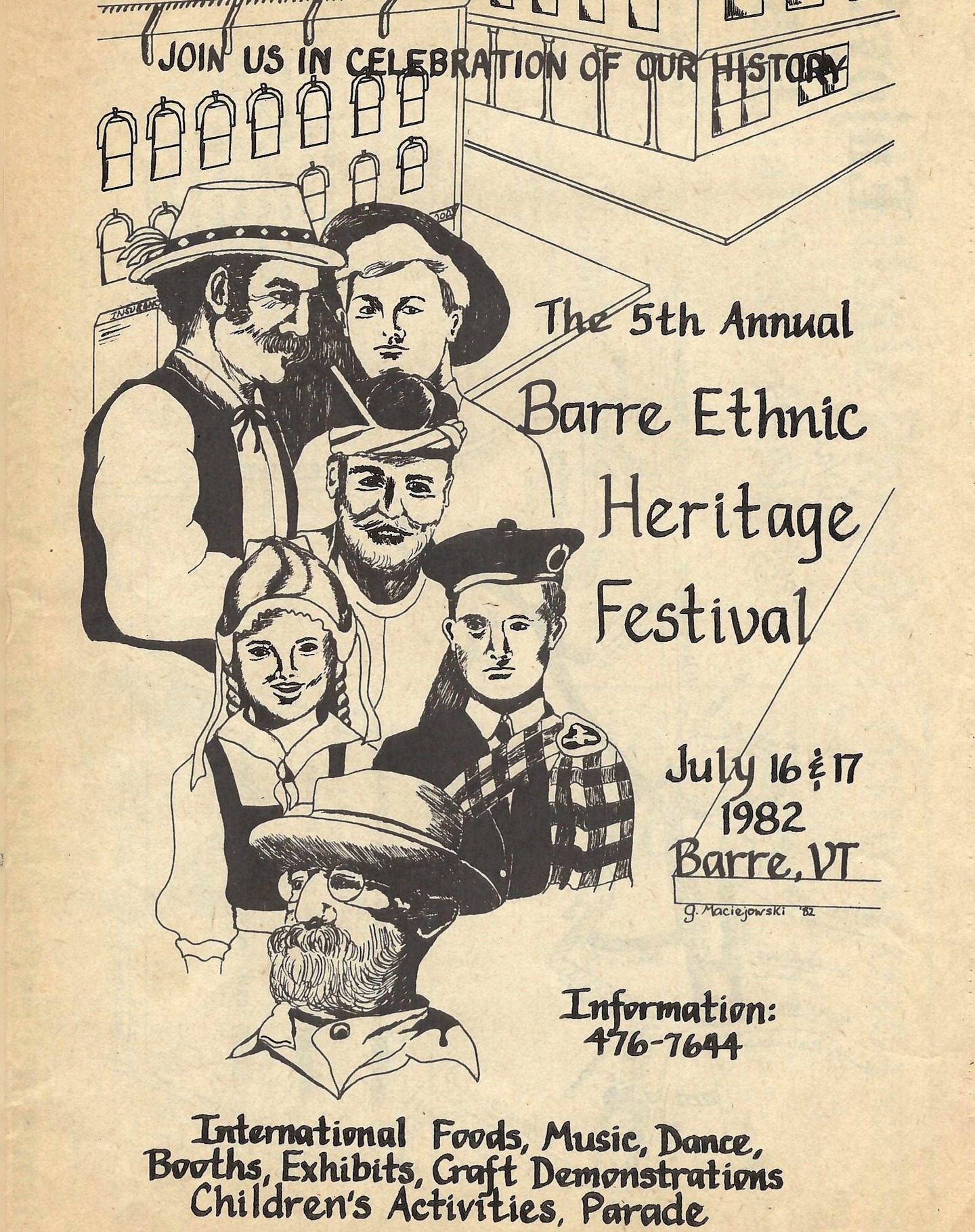 Found in our archives: Schedule and map of the 5th Annual Barre Heritage Festival that took place in 1982. Summer is getting close! What favorite memories do you have of past Heritage Festivals?