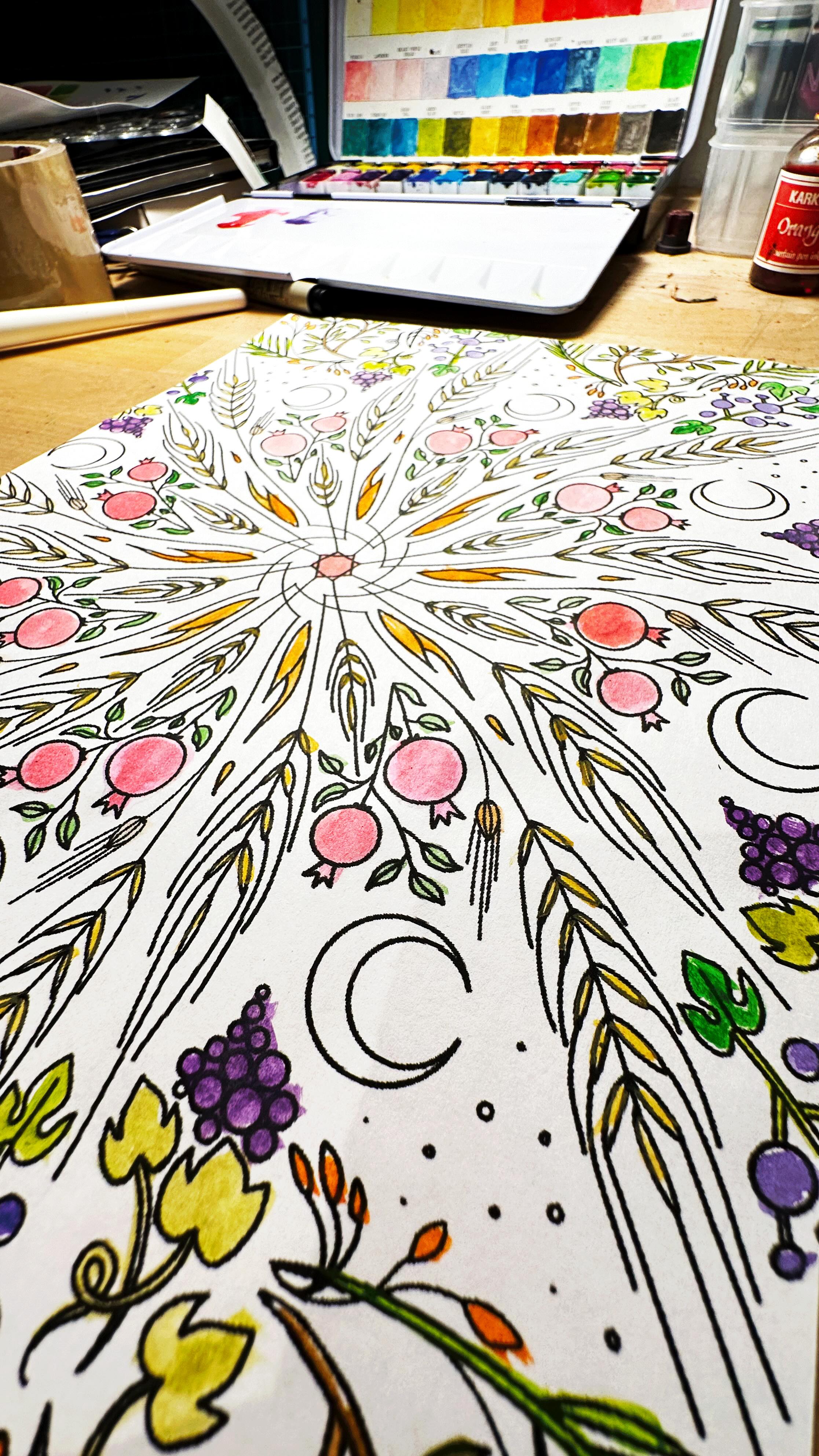 Subscribe to my email list and get this free download for Shavuot. Link in bio. You can find all seven species mentioned in the Bible, plus the thin smiling banana moon for the 6th of Sivan, when the harvest festival begins. Was the giving of the Torah mentioned in the Bible as occurring on Shavuot? Vote & discuss #shavuot #festival #holiday #coloringpage #freedownload #jewishholidays #harvest