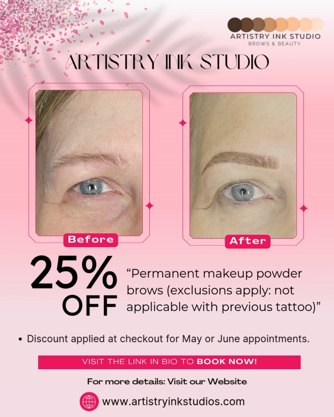 ✨ Effortless Beauty That Lasts ✨
Achieve natural, flawless brows with Permanent Makeup Eyebrows — expertly designed to enhance your features with long-lasting results.
Limited-Time Offer
Enjoy 25% OFF when you book your appointment in May or June 2025!
Say goodbye to smudging and daily touch-ups — let your brows stay perfect from morning to night.
.
.
#permanentbrows #browgoals #flawlessfinish#viralshort #estheticianlife #fypinsta #trendinğnow #eyebrowwaxing #raleigh #raleighnc #carolina #skıncareroutine #ʙᴇᴀᴜᴛʏʙʟᴏɢɢᴇʀs #beautysalon #instagood❤️ #estheticianlife #cleanbrows #subtleglow #browdesign #naturalbrow #browgoals #eyebrowsonfleek #raleighesthetician #browtrend#fypppppppppppppppppppppppppppppppppppppppppppppppppppppppppppppppppppppp #ʙᴏᴏᴋɴᴏᴡ #wakeforestnc #fypp #foryoupageシ #eyebeauty