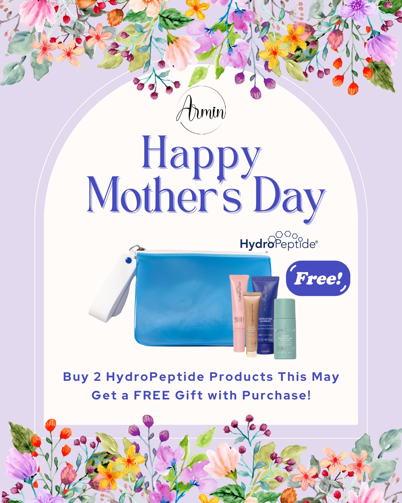 Celebrate Mom with the Gift of Glowing Skin!
This May, give the ultimate skincare treat from HydroPeptide!
Buy ANY 2 HydroPeptide products and get a FREE deluxe gift set valued at $122!
Perfect for Mother’s Day or a well-deserved self-care splurge—this is your chance to glow and save.
Limited-time offer. While supplies last!
Visit us at Armin’s Beauty Affair and let your beauty bloom this May.
#MothersDayGift #HydroPeptide #ArminsBeautyAffair #SkincareLovers #GlowUp #FreeGiftWithPurchase #HalifaxSpa