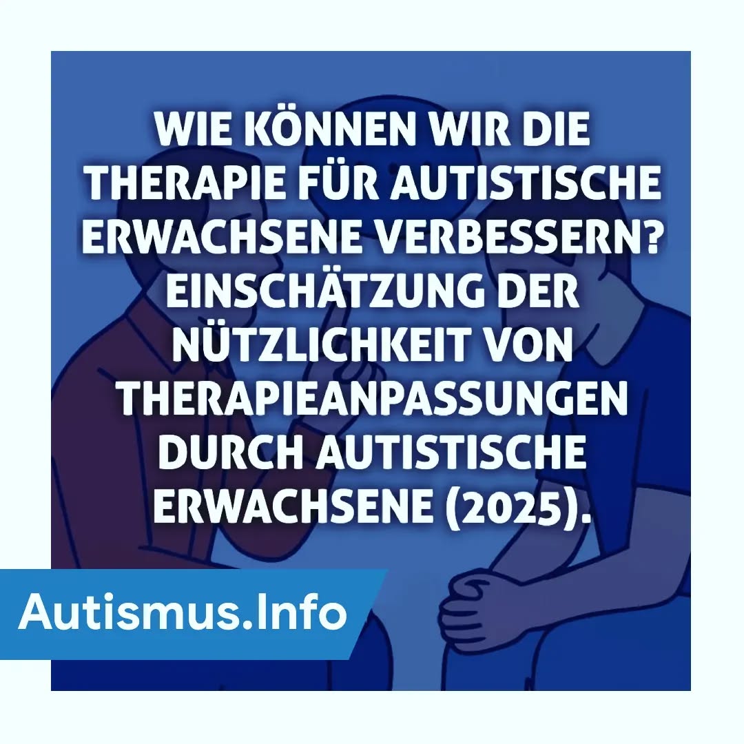 Viele autistische Menschen haben schlechte Erfahrungen mit klassischen, nicht auf die Bedürfnisse von autistischen Menschen angepassten (Psycho-) Therapiesettings machen müssen, was in der Folge oft zu Frust, dem Gefühl unverstanden zu sein, reduziertem Therapieerfolgen oder einem Abbruch der Therapie führt. Aus diesem Grund ist es wichtig, die Bedürfnisse autistischer Menschen hinsichtlich Therapiesettings zu ermitteln und umzusetzen.
Zu diesem Zweck wurden in einer Studie von Paynter et al. 130 autistische Erwachsene nach ihren Wünschen, Vorlieben und Abneigungen hinsichtlich Therapiesitzungen befragt und gebeten, 55 Interventionen/Anpassungen hinsichtlich ihrer Nützlichkeit zu bewerten.
Folgende Anpassungen wurden als hilfreich beschrieben:
- Nicht auf Augenkontakt bestehen
- Liefern von detaillierten Vorabinformationen über den Ort, die Zeit oder die involvierten Personen (inkl. dem Thjerapeuten)
- Die Möglichkeit, die Beleuchtung anzupassen
- Buchung der Termine online oder per SMS
- Einzeltherapiesitzungen
- Die Fragen, welche gestellt werden, sollen im Voraus bekanntgemacht bzw. zugesendet werden
- Gute Vorkenntnisse des Therapeuten über das Autismus-Spektrum
- Außerdem sollen autistische Menschen an der Entwicklung sowohl der Therapie, als auch der zum Einsatz kommenden Fragen und Fragebögen beteilig werden.
Folgende Anpassungen wurden als hinderlich beschrieben:
- Gruppentherapie
- Telefonieren bzw. Gespräche am Telefon
- Einbezug von Familienmitgliedern oder Angehörigen in die Sitzung durch den Therapeuten
- (Zu) kurze Therapiesitzungen
Für noch mehr Informationen zum Thema Autismus und Therapie besucht gerne auch unseren Artikel „Welche Ziele verfolgt die Psychotherapie bei hochfunktionalen Autismus-Spektrum-Störungen?“ von Dr. Dr. Andreas Riedel und Kollegen in unserem Fachjournal unter autismusspektrum.info/journal
Originalstudie: Paynter, J., Sommer, K., & Cook, A. (2025). How can we make therapy better for autistic adults? Autistic adults’ ratings of helpfulness of adaptations to therapy. Autism, 0(0). https://doi.org/10.1177/13623613251313569
Was wünscht ihr euch von eurem Therapeuten?
#autismus #autismusspektrum #actuallyautistic