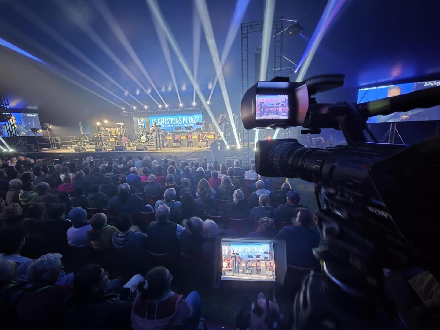 What a weekend for Generations In Jazz 2025! Congrats to all involved on another successful event that we love being part of. The passion and enthusiasm from all the students and their teachers is infectious, and the amount of work done by volunteers is incredible.
We had 12 Cameras on site this year including 6 in the big top, and 5 other stages covered.
We also included a live cross to the Mount Gambier Airport for a wining School who had an early flight.
Huge thanks to the @gij_official board, and also a pleasure to work with the @ajsound team!
#GIJ2025 #mountgambier #limestonecoast #jazz