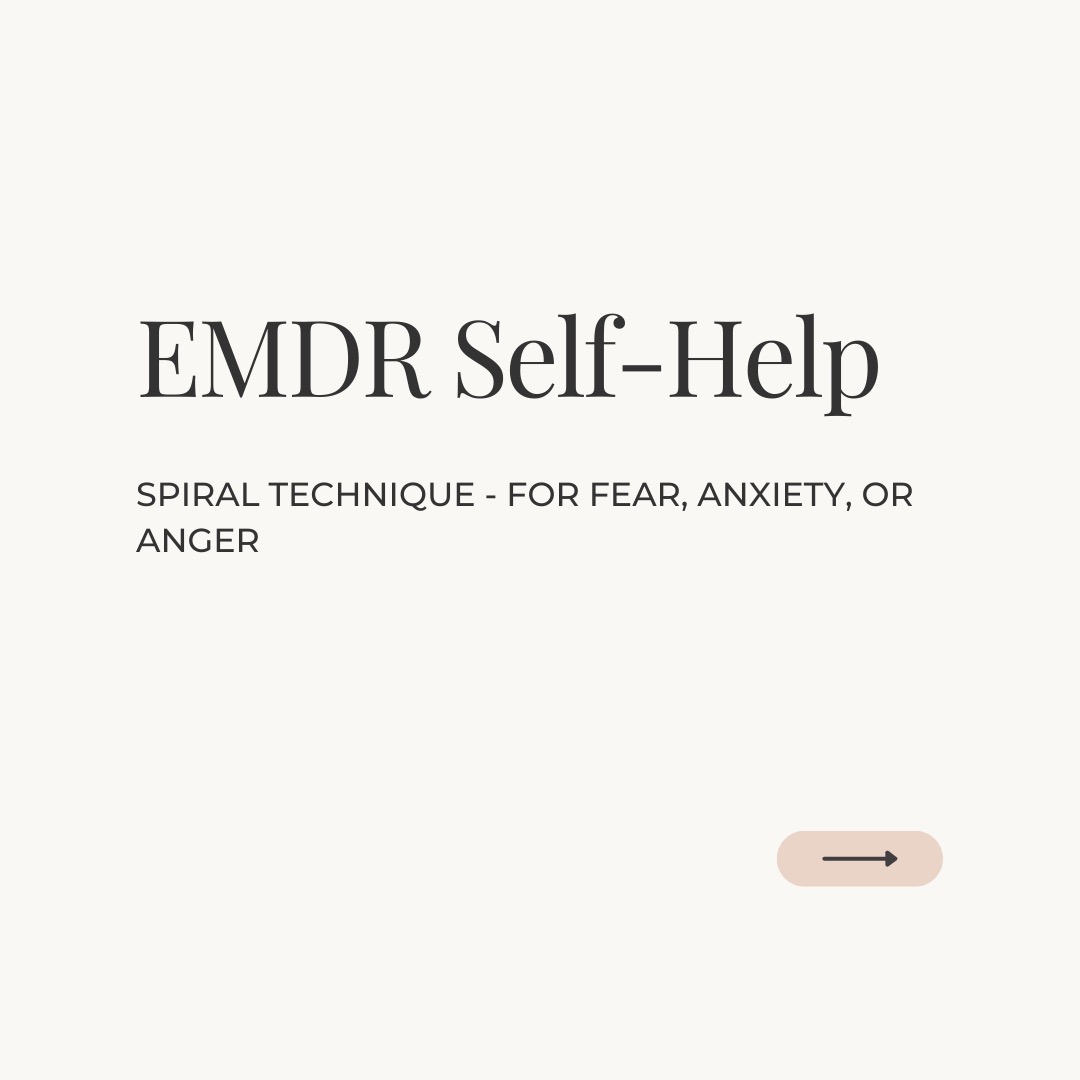 The spiral technique is something you can try when you are feeling fear, anxiety or anger. #emdrtherapy #emdrtherapist #traumatherapist #counsellingbc