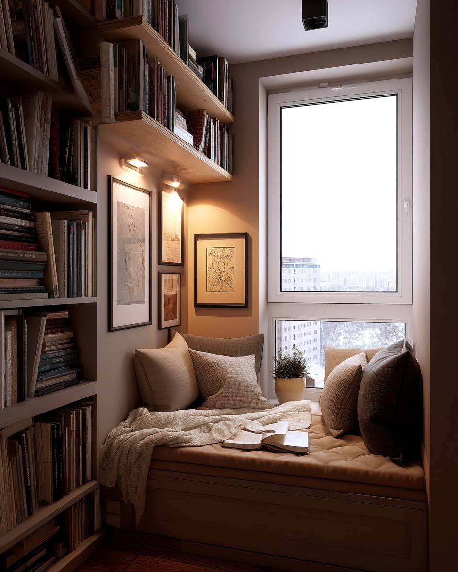 Proof that you don’t need a big room to create a beautiful space. ✨📚
#CozyCorner #BookNookInspo #SmallSpaceStyle #ReadingSpot #HomeVibesOnly #TinyLivingBigStyle #livingroomdesign #smallapartmentliving #smallapartmentdecor