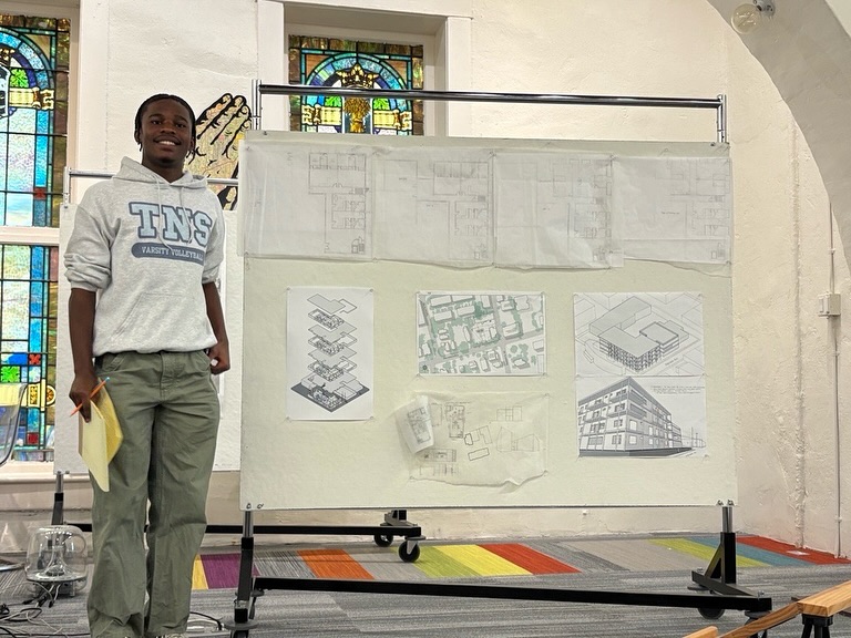 Congratulations to Caden, who has officially completed his internship with KUA. Today Caden, who has been with us since August, presented his final project, a hypothetical site design for 753 Edgewood Ave, complete with a variety of apartment types, a public courtyard, and innovative residential amenity space.
Caden will be graduating from The New School and will head to Hampton University to study Architecture in the fall. He has been hard at work with our team during his time with us and he will be greatly missed. Keep an eye out for him as he will do great things!