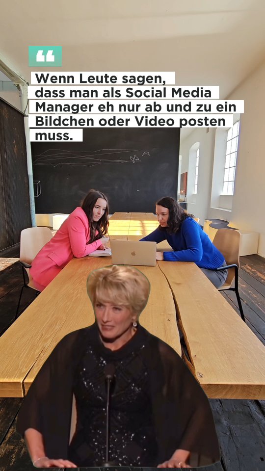 Tja..wir können drüber lachen. 🤣 Weil wir genau wissen wie viel Arbeit wirklich dahinter steckt.
Wir wissen aber auch, wie man effizient arbeitet, Zeit sparen kann, wo man die beste Inspiration herkriegt und und und...
Wir helfen euch gern die Arbeit zu stemmen - egal, ob wir euch alles abnehmen, in bestimmten Bereichen unter die Arme greifen ooooder euch zeigen wie's effizient selber klappen kann. 💪🏼
Einfach anschreiben, anrufen oder eine Brieftaube schicken - we are ready for you! 😄 Mit Humor, Können und Herz natürlich. 😉
#agenturausgefuchst #ausgefuchst #dontberidiculous #hahaha #socialmediacreative #socialmediatrends #tirol #tirolerwirtschaft #tirolerunternehmerinnen