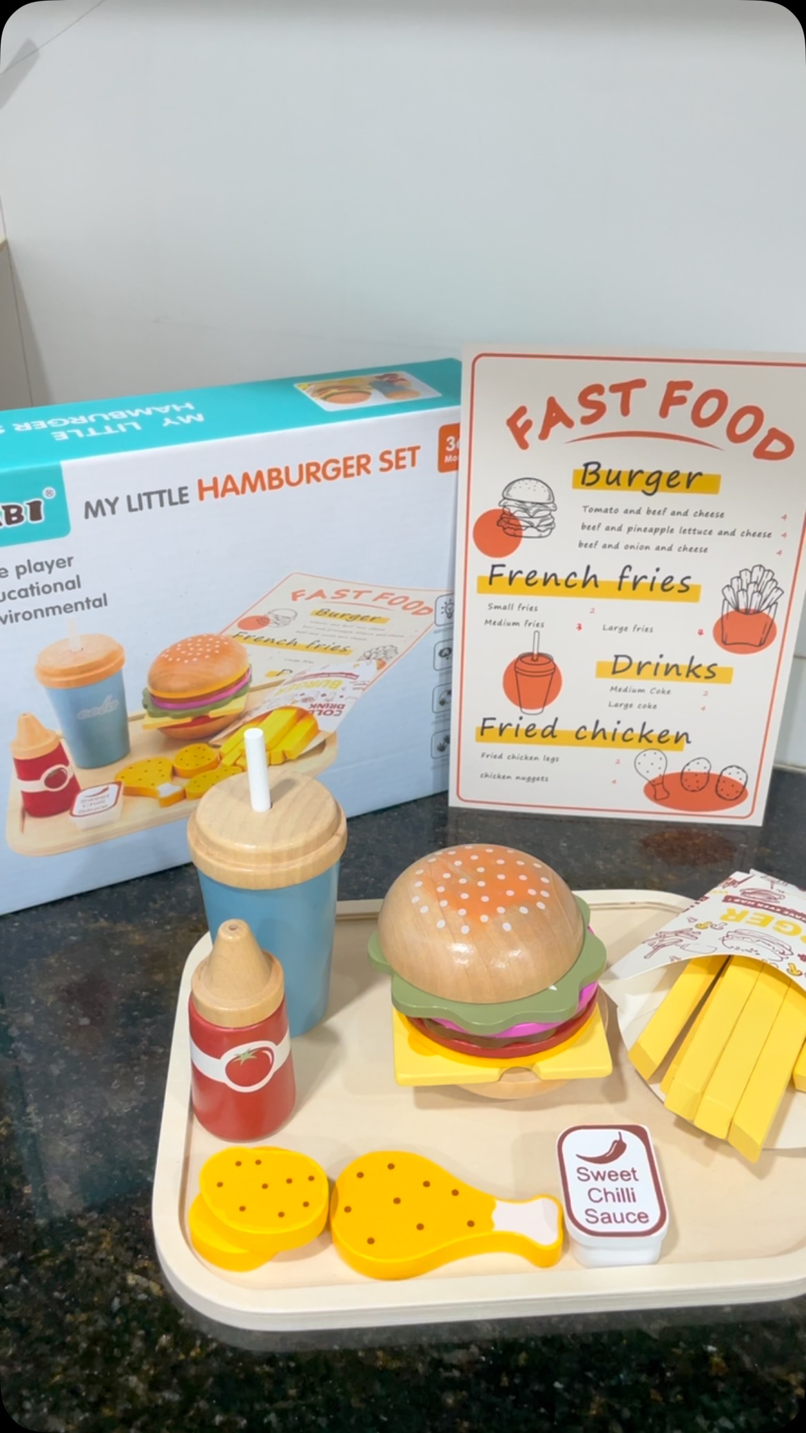 Pretend play at its best! Our little burger set is the cutest!!!!