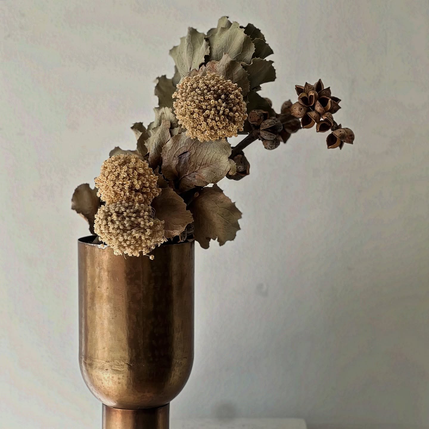 A chain of leaves becomes form—quiet, strange, as if holding a secret.
#IkebanaArt
#SculpturalFlorals
#JapaneseAesthetics
#NatureInForm
#FloralPoetry