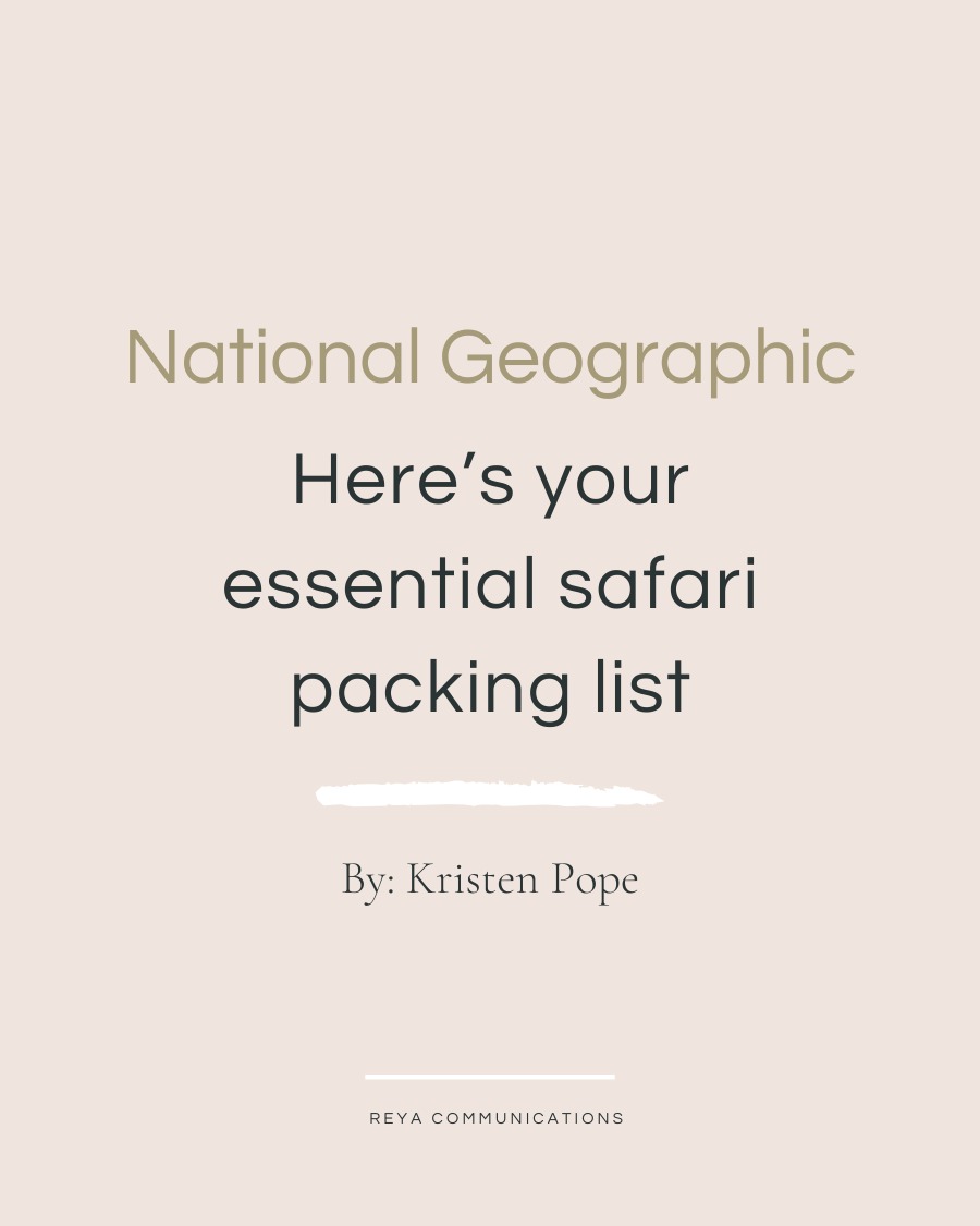 Writer @kristen_e_pope shares her 14-day expedition across Namibia and the top 15 must-pack items for a seamless safari, featuring expert insights like African Safari Expert, Meg van Niekerk from @go2africa
From tracking leopards to sleeping under the stars on remote dune beds, the article blends first-hand adventure with practical advice. Experts guide travelers on what to wear and what to definitely not bring (camouflage and tsetse-fly-attracting colors), and how to balance practicality with comfort in remote African wilderness.
Go2Africa’s very own Meg van Niekerk recommends layering essentials like zip-off pants for dramatic day-to-night temperature swings and sticking to nature-blending neutrals for game drives. “It can be cold in the morning, but within an hour of the sun coming up, it’s really hot and you need to get your long pants off,” says van Niekerk.
For journalists covering adventure travel, safari planning, or African tourism, Go2Africa continues to be a trusted voice with decades of on-the-ground expertise across the continent.
Read the full piece at our bio or the link in our stories.
#REYACommunications #Go2Africa #NatGeoTravel #SafariPackingList #AfricanSafari #NamibiaTravel #TravelTips #AdventureTravel #SafariExperts #WomenInTravel #ConservationTravel #LuxurySafari #TravelJournalism #MegVanNiekerk